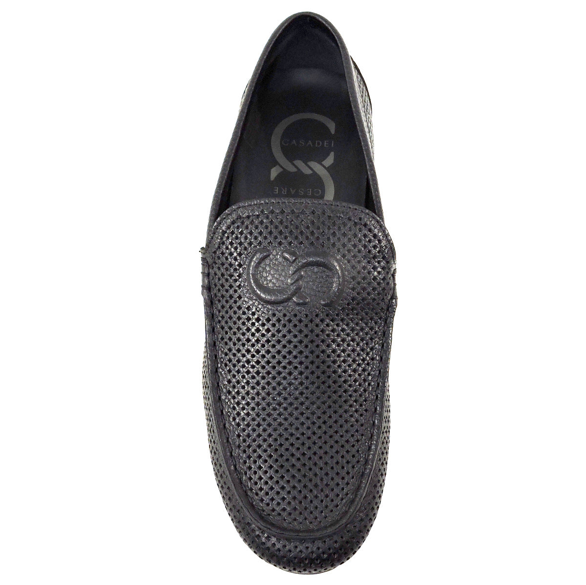 CASADEI š®š¹ MEN'S BLACK SOFT LEATHER COMFORT SUMMER LOAFERS