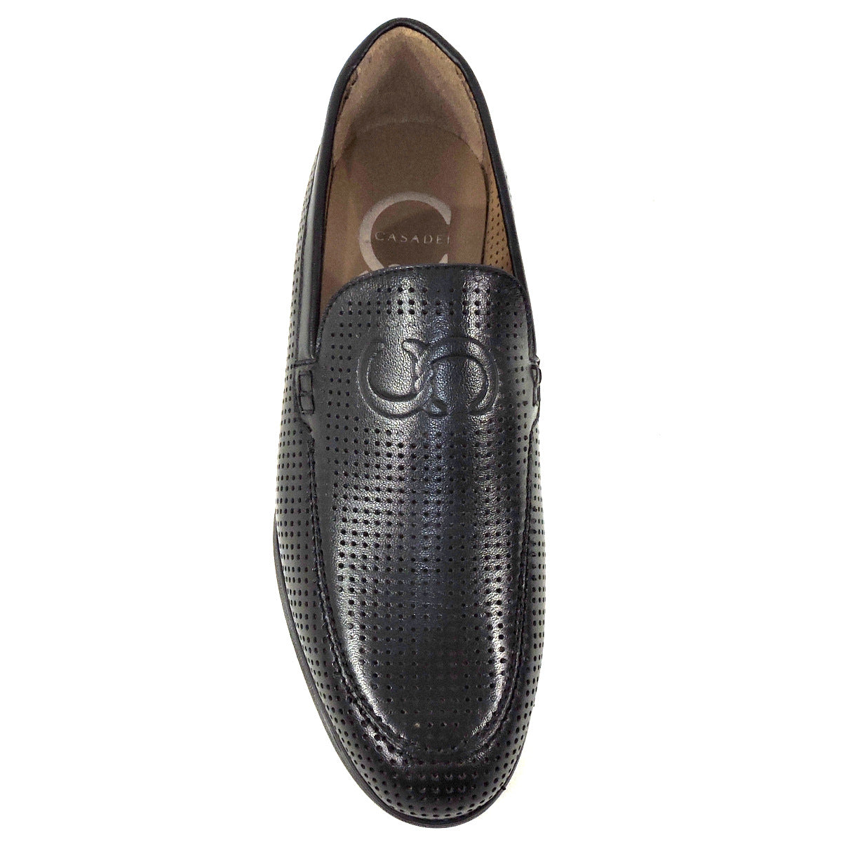 CASADEI 🇮🇹 MEN'S BLACK SOFT LEATHER COMFORT SUMMER LOAFERS