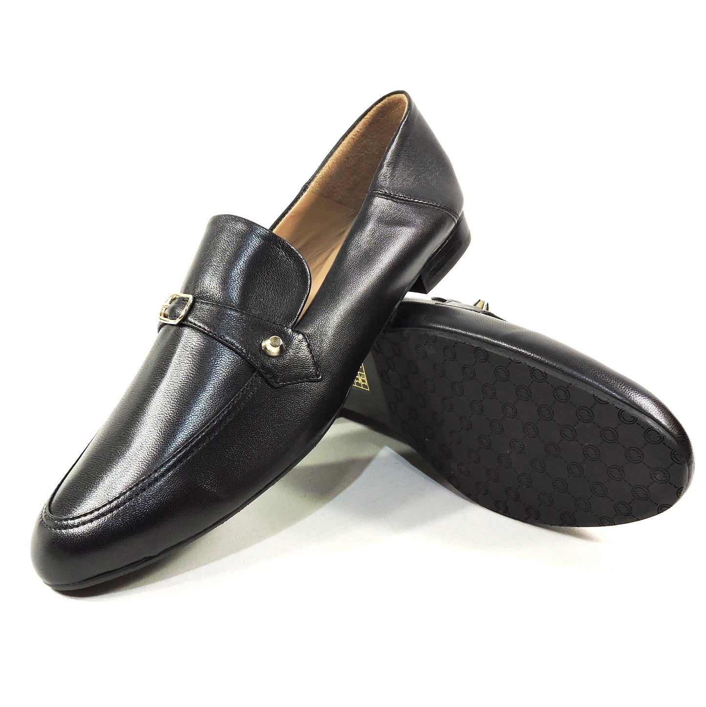 PAOLA FABIANI 🇮🇹 WOMEN'S BLACK SOFT LEATHER COMFORT LOAFERS