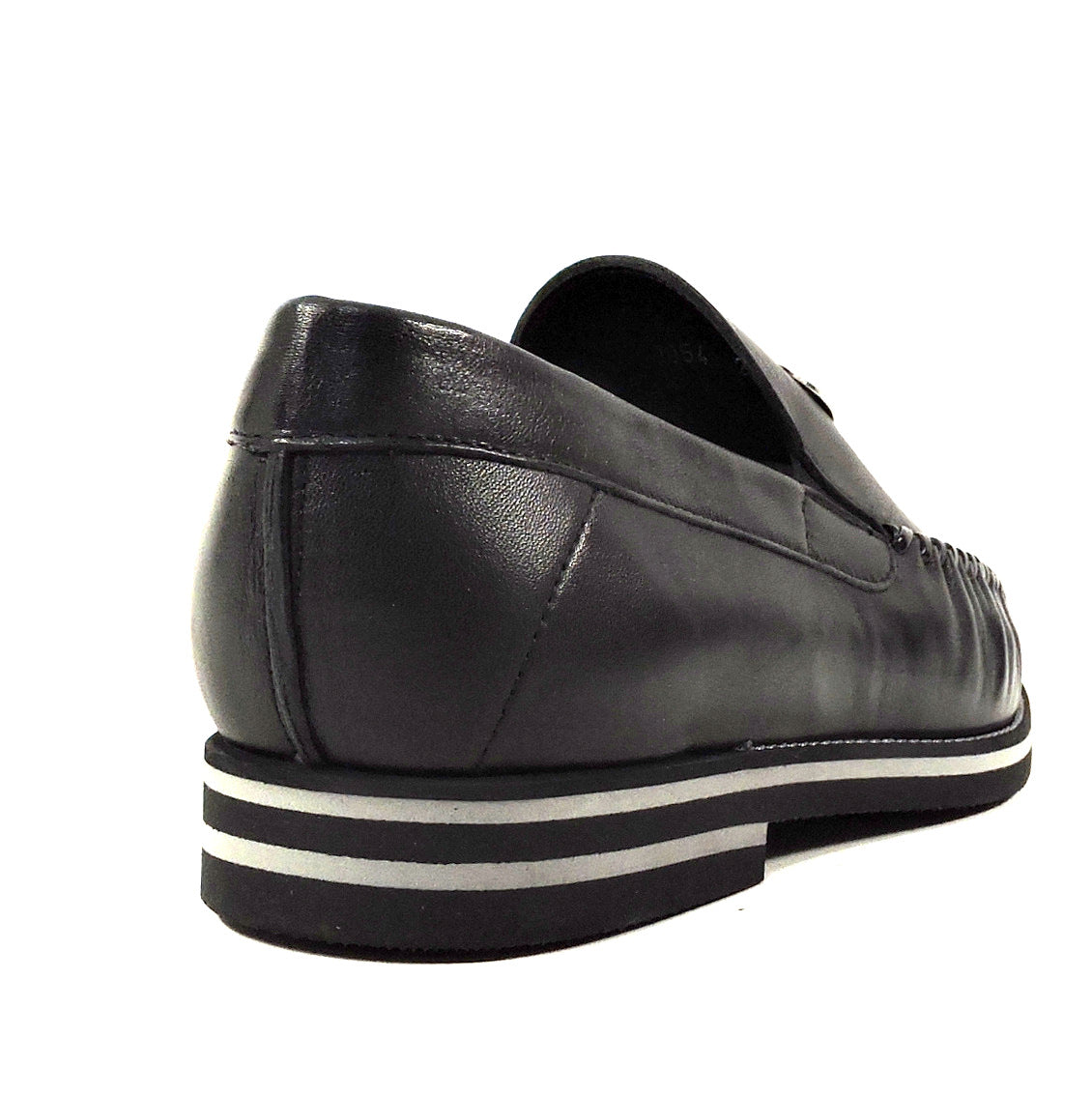 BALDININI 🇮🇹 MEN'S BLACK SOFT LEATHER COMFORT SUMMER LOAFERS