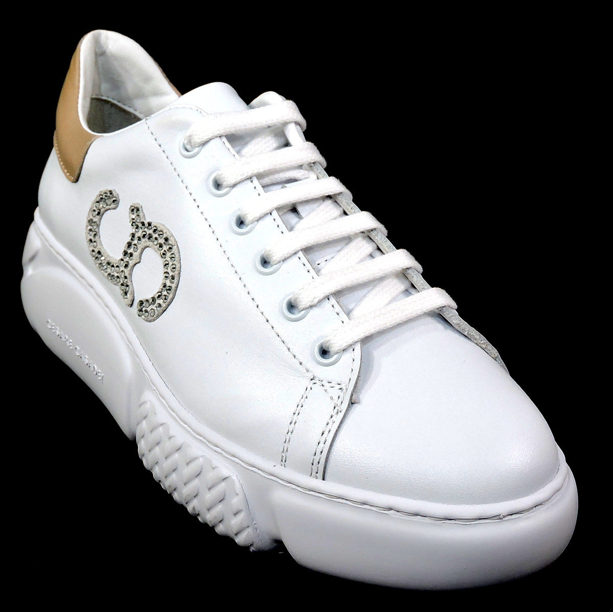 CASADEI 🇮🇹 WOMEN'S WHITE SOFT LEATHER COMFORT FASHION SNEAKERS