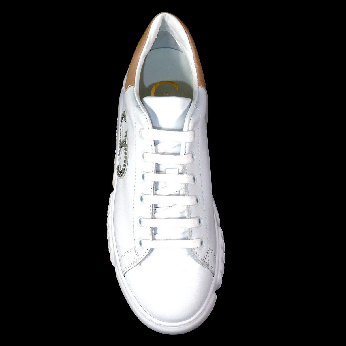 CASADEI 🇮🇹 WOMEN'S WHITE SOFT LEATHER COMFORT FASHION SNEAKERS