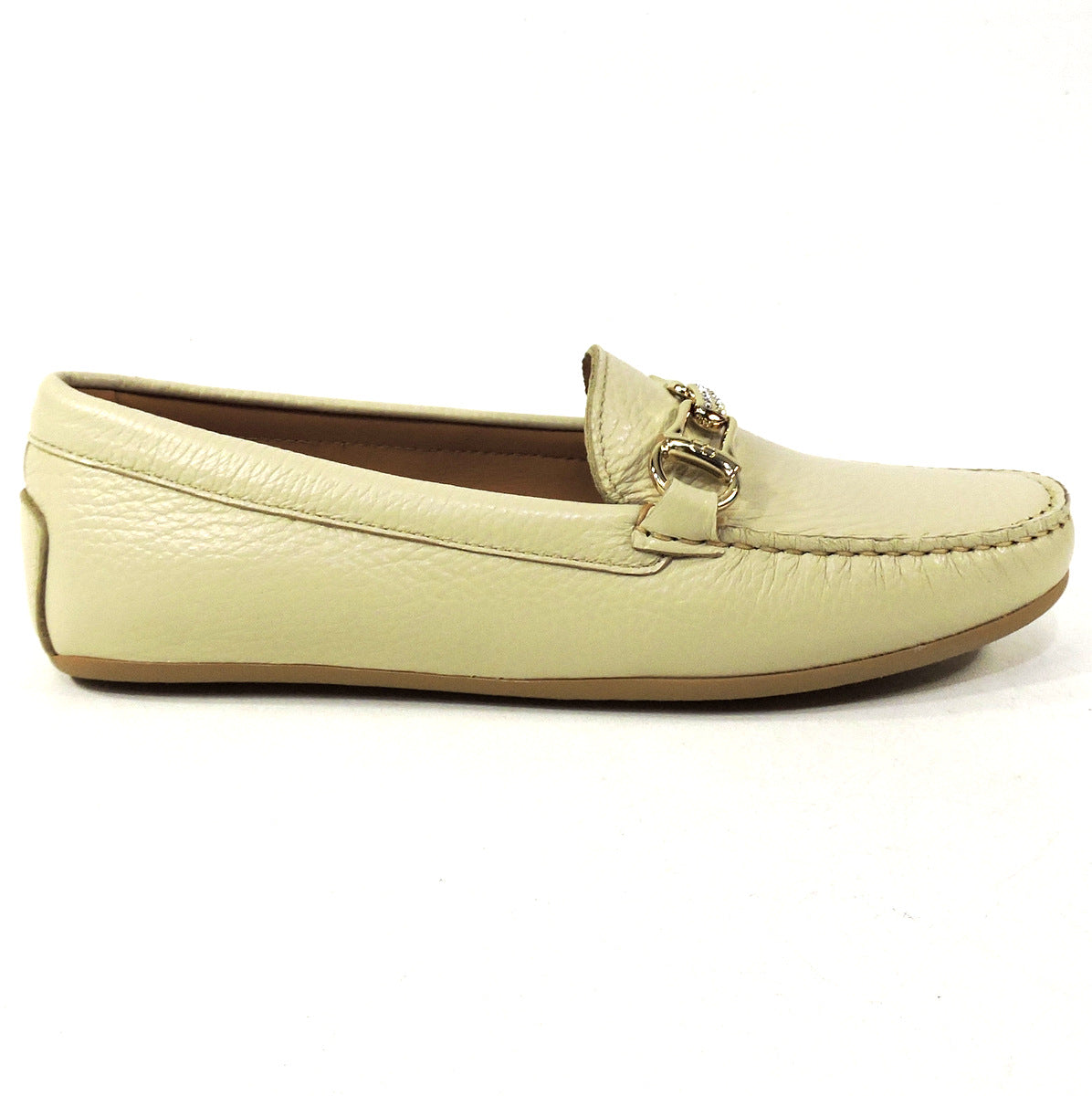 CASADEI 🇮🇹 WOMEN'S BEIGE FLAT SOFT LEATHER COMFORT SUMMER LOAFERS