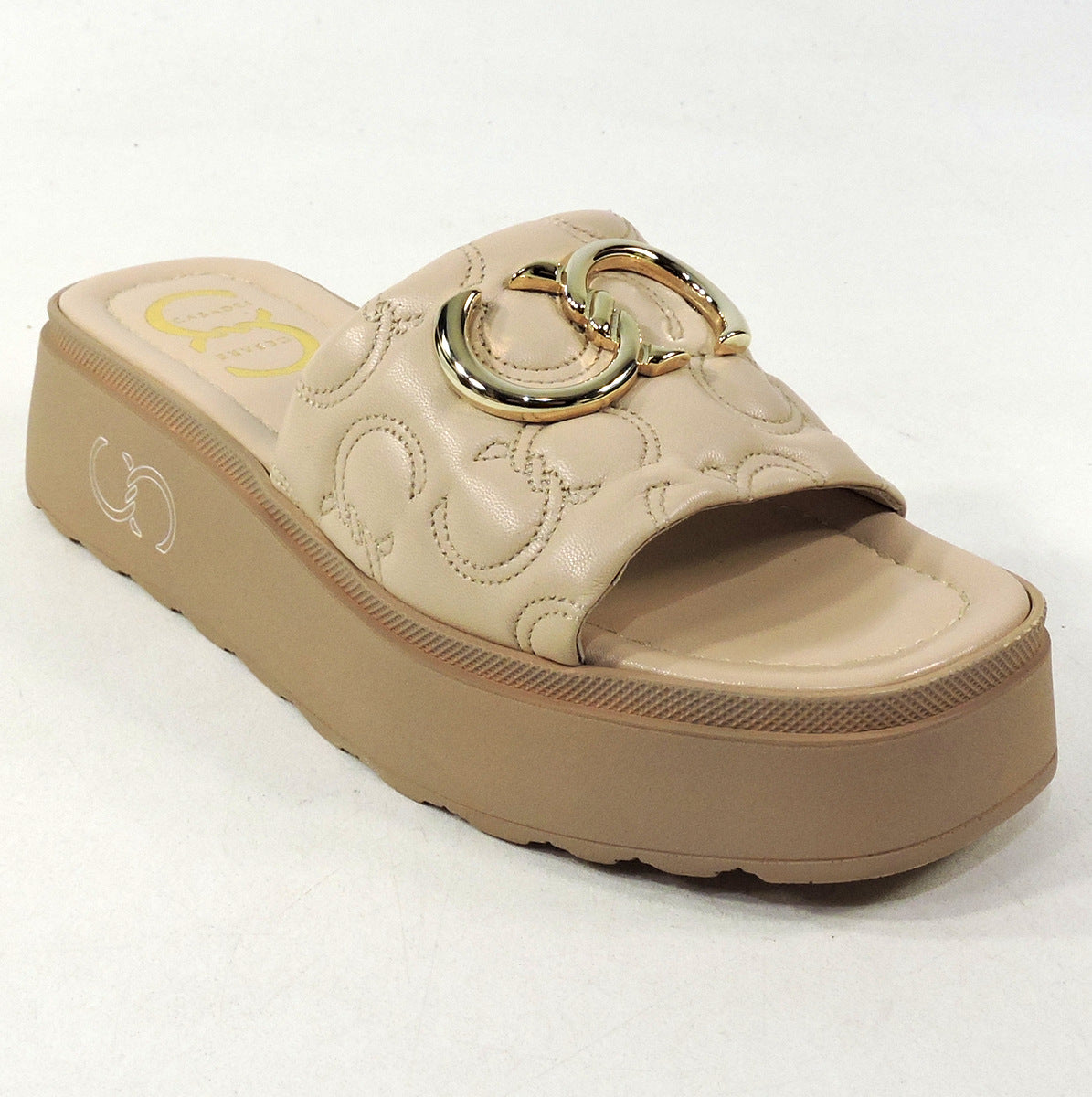 CASADEI 🇮🇹 WOMEN'S BEIGE SOFT LEATHER PLATFORM MULES BOUTIQUE