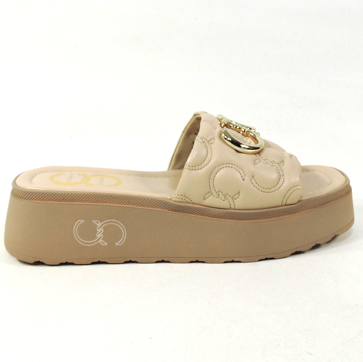 CASADEI 🇮🇹 WOMEN'S BEIGE SOFT LEATHER PLATFORM MULES BOUTIQUE