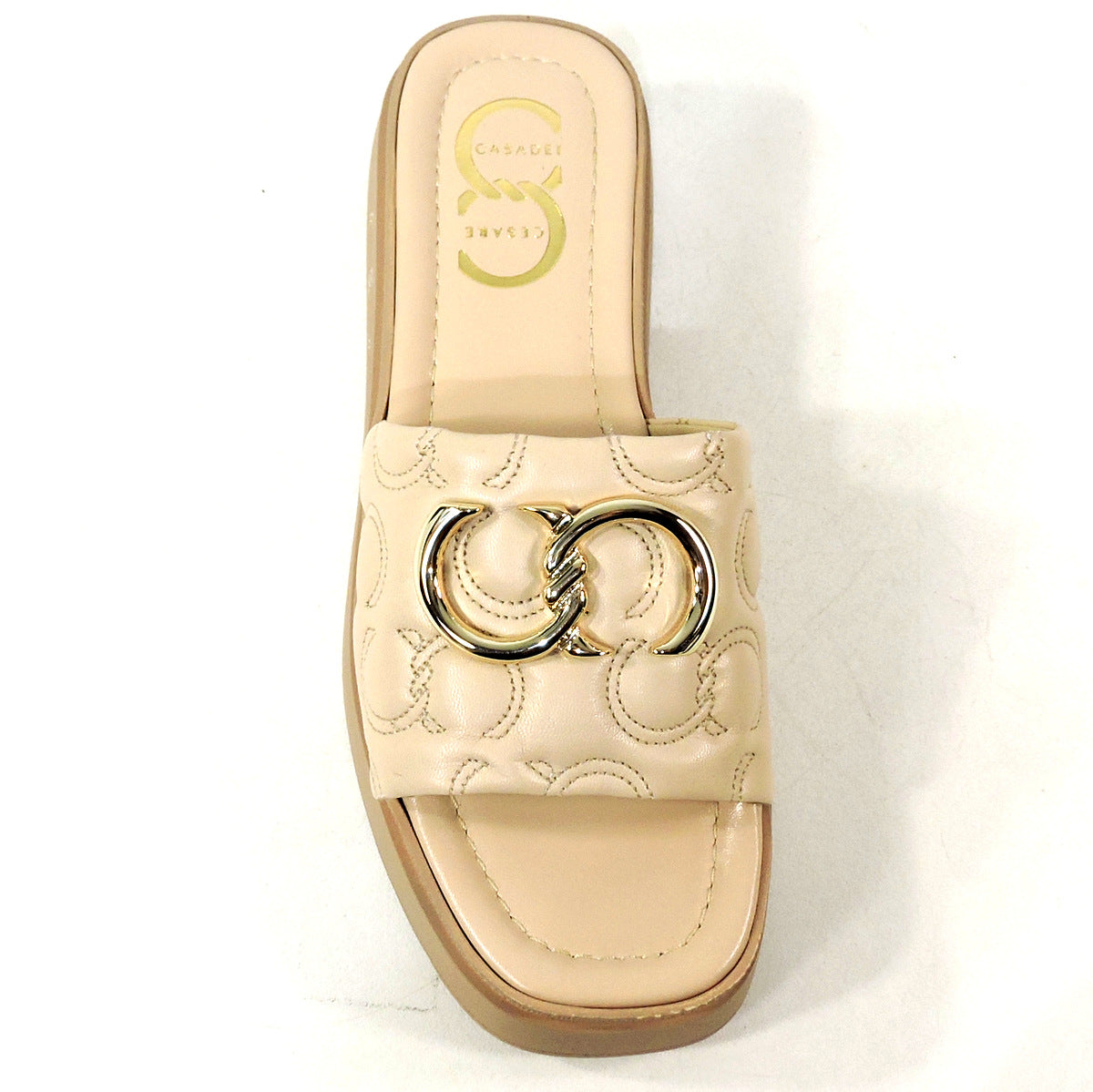 CASADEI 🇮🇹 WOMEN'S BEIGE SOFT LEATHER PLATFORM MULES BOUTIQUE