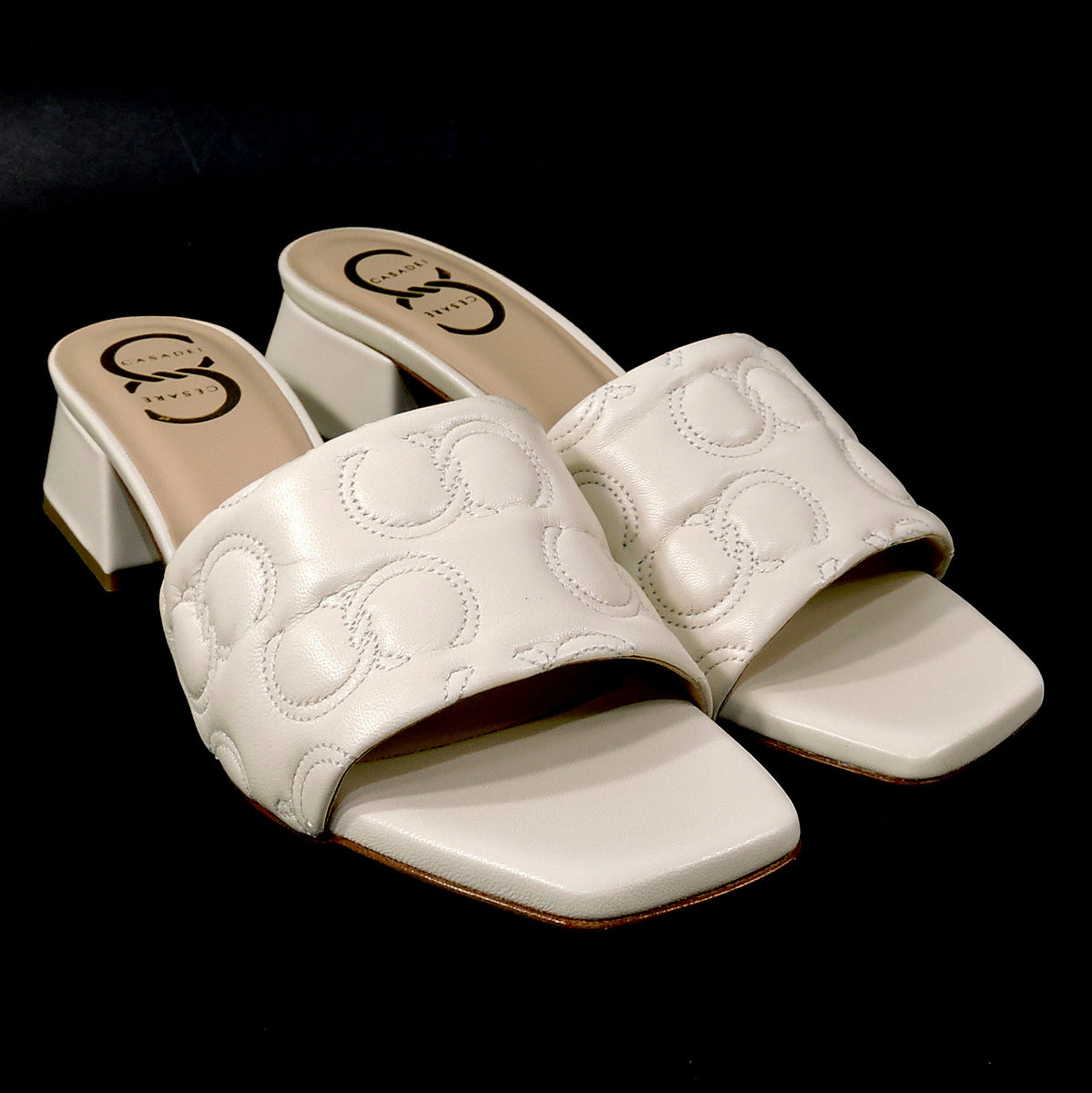 CASADEI 🇮🇹 WOMEN'S BEIGE SOFT LEATHER COMFORT MULES