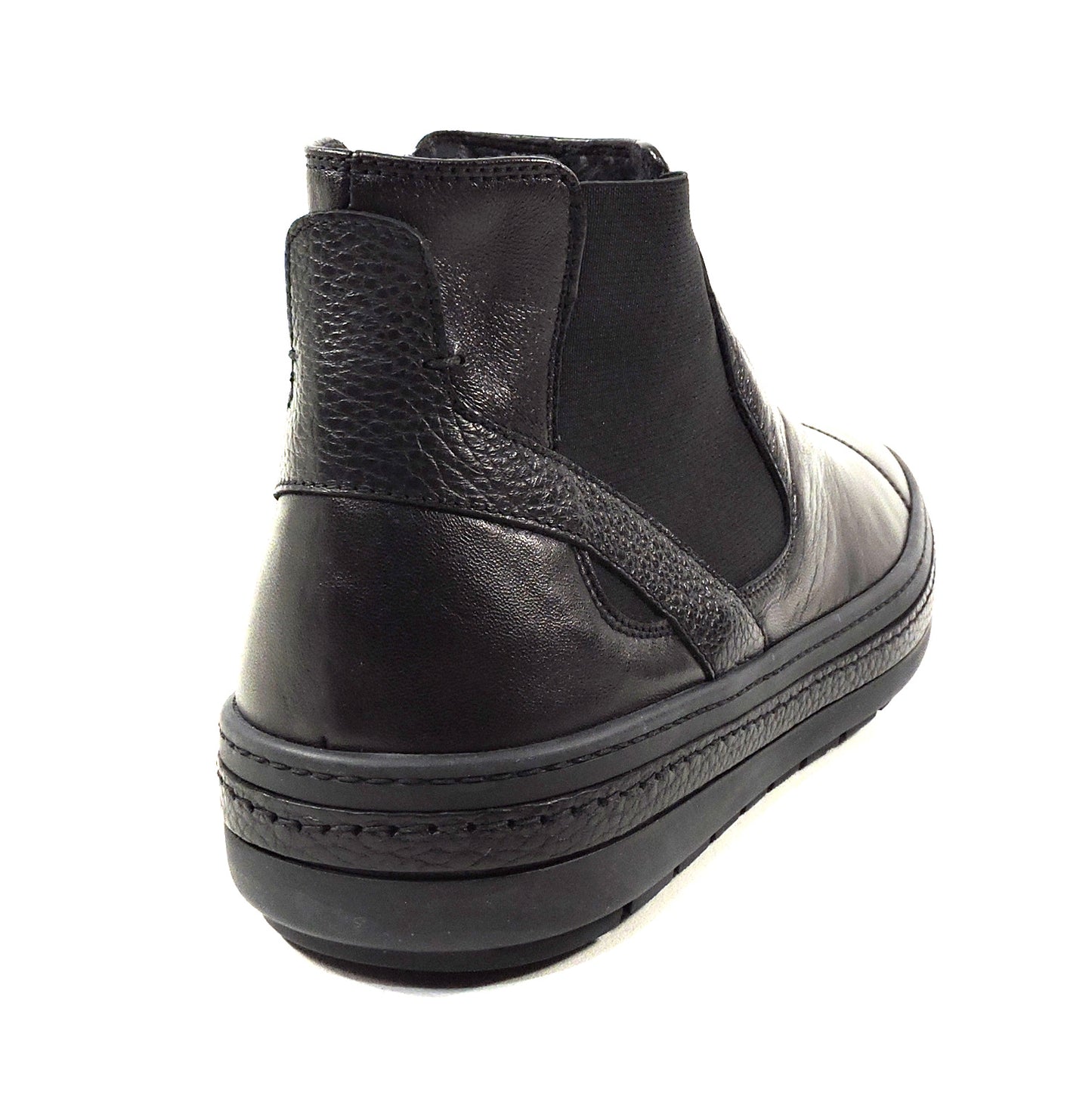 BALDININI ๐ฎ๐น MEN'S BLACK SOFT LEATHER COMFORT CHELSEA FLAT BOOTIE