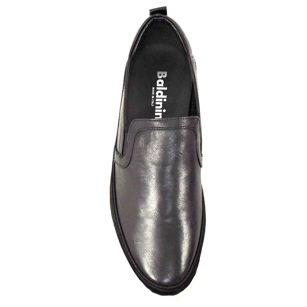 BALDININI 🇮🇹 MEN'S BLACK LEATHER & SUEDE COMFORT SUMMER LOAFERS