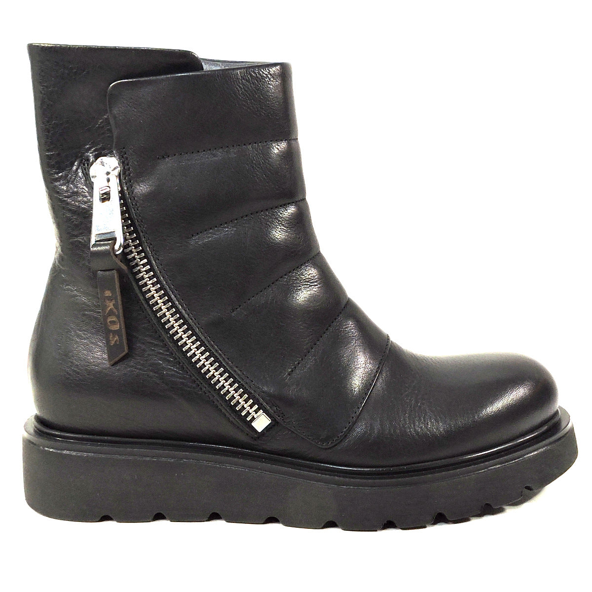 IXOS 🇮🇹 WOMEN'S BLACK SOFT LEATHER WINTER FASHION ANKLE BOOTIE