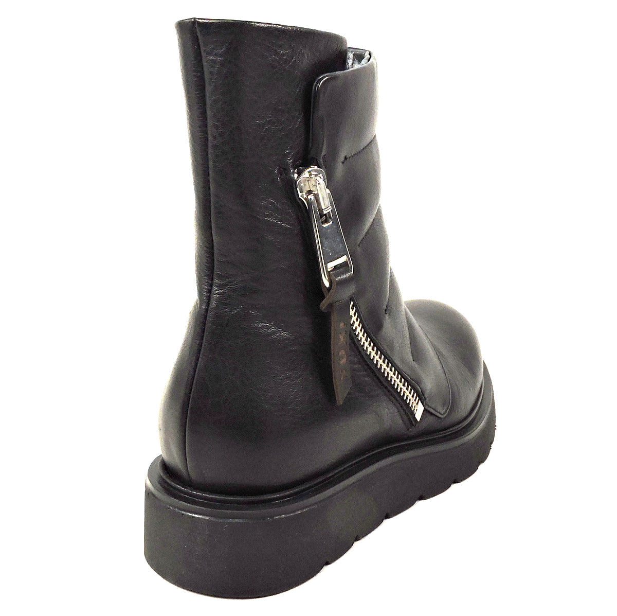 IXOS 🇮🇹 WOMEN'S BLACK SOFT LEATHER WINTER FASHION ANKLE BOOTIE