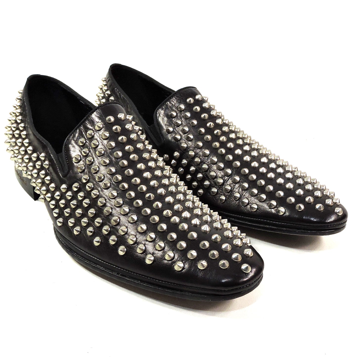 BALDININI 🇮🇹 MEN'S BLACK LEATHER COMFORT FASHION LOAFERS