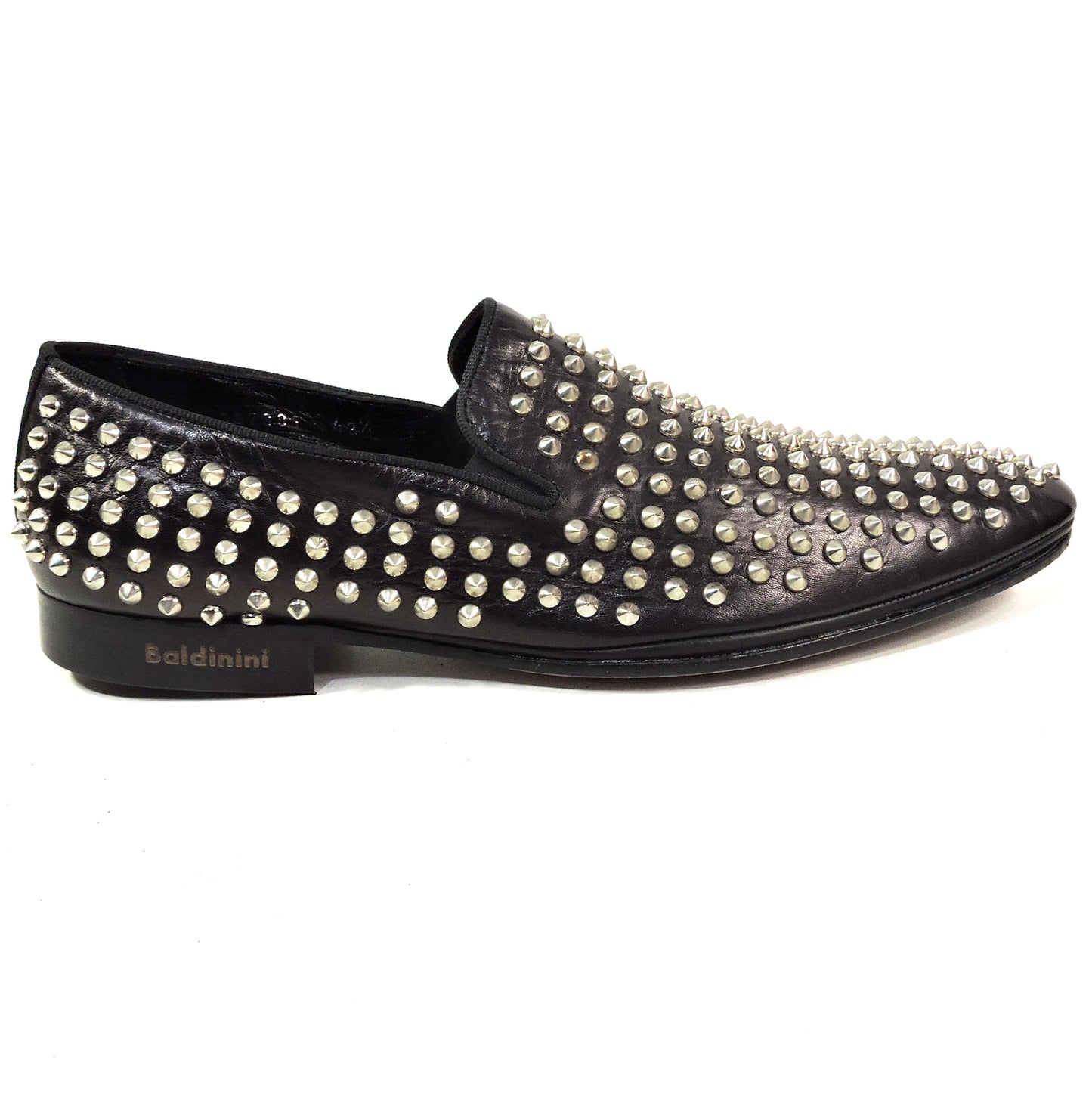 BALDININI 🇮🇹 MEN'S BLACK LEATHER COMFORT FASHION LOAFERS
