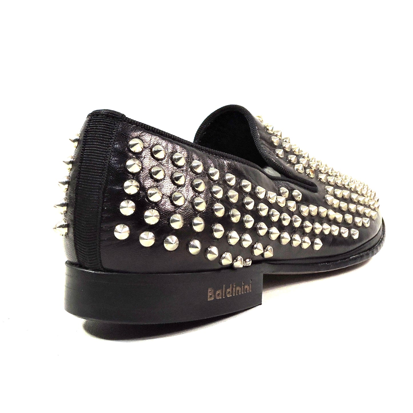 BALDININI 🇮🇹 MEN'S BLACK LEATHER COMFORT FASHION LOAFERS