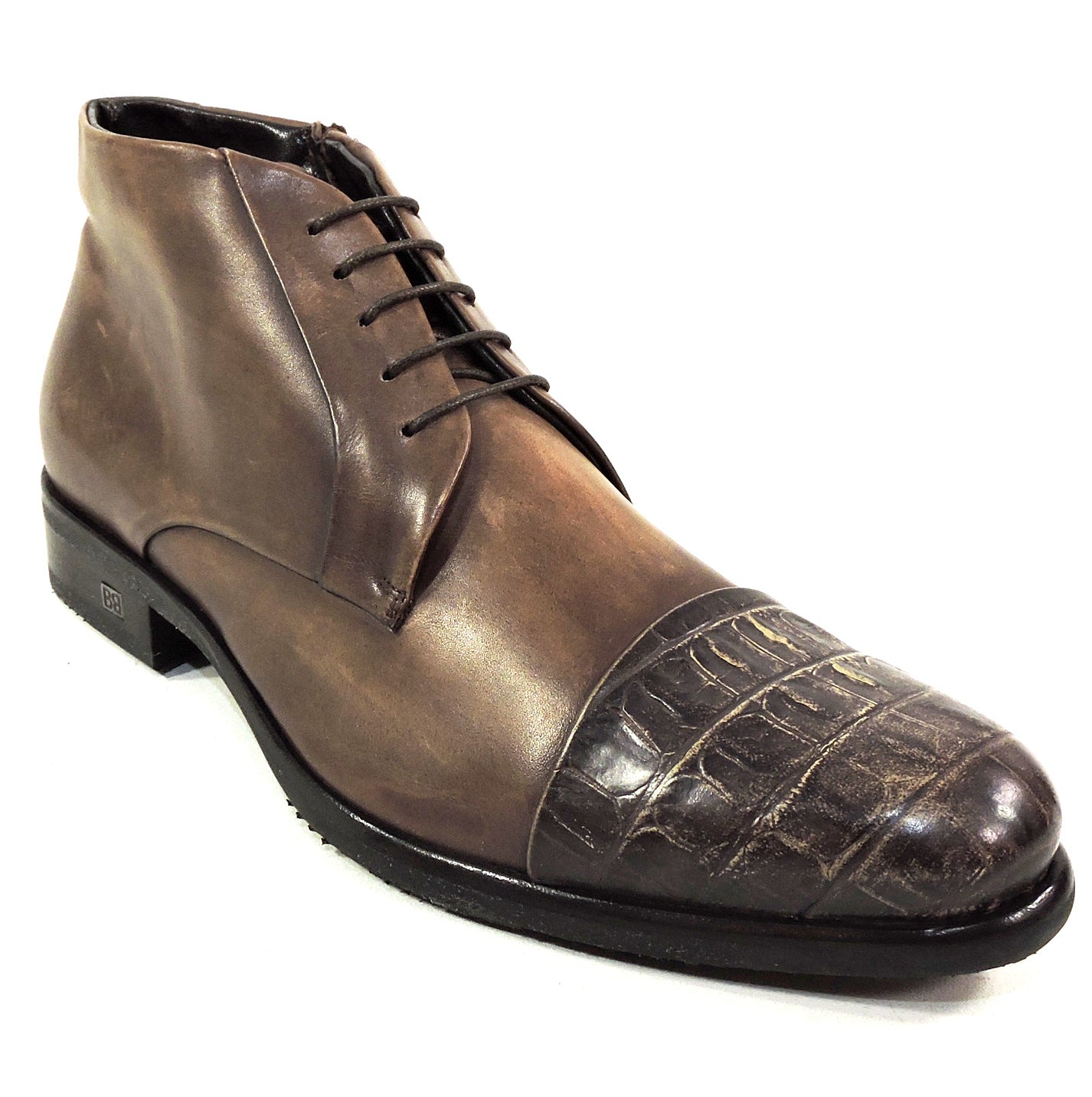 BALDININI ๐ฎ๐น MEN'S BROWN SOFT LEATHER WINTER COMFORT BOOTIE