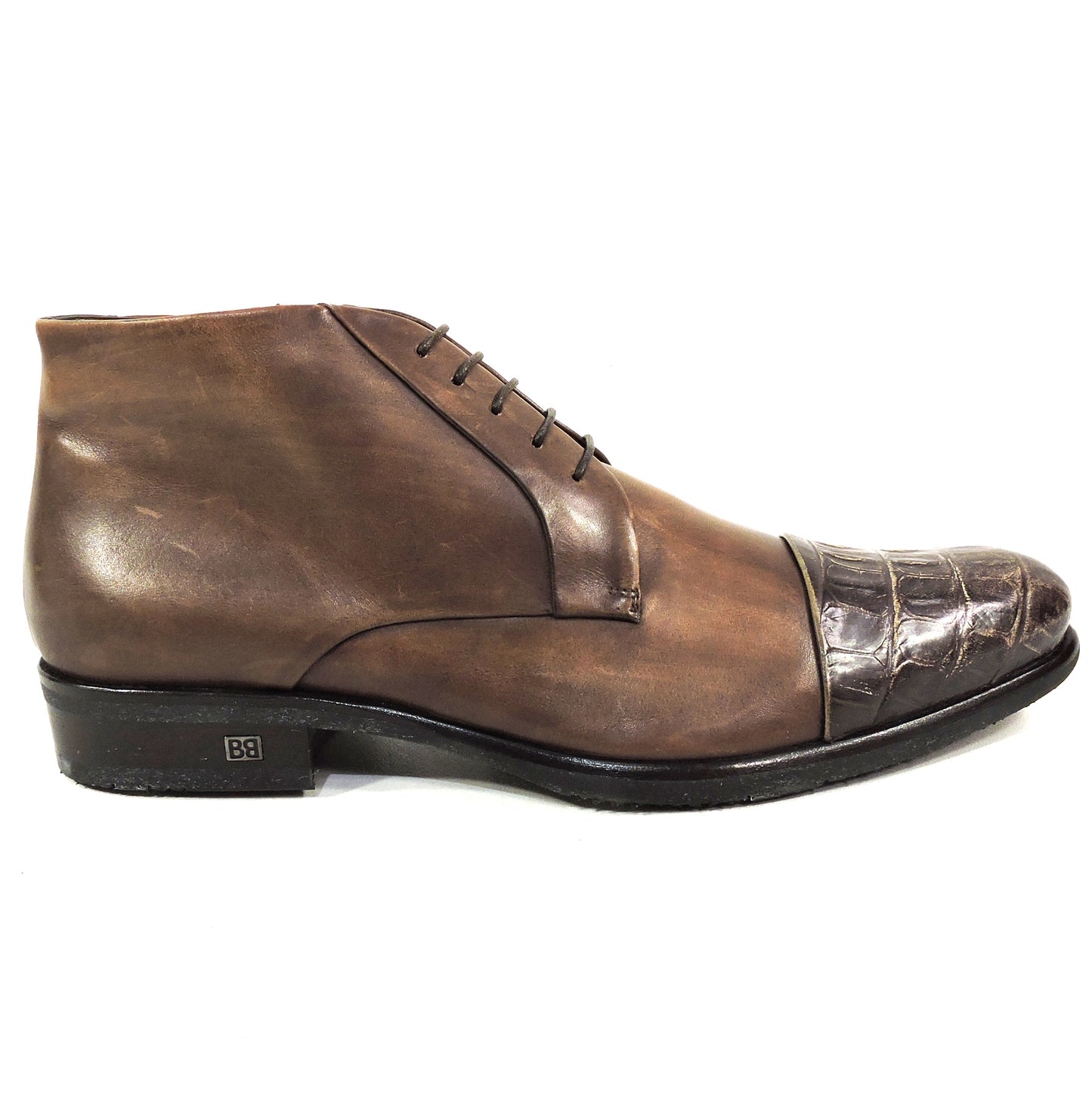 BALDININI ๐ฎ๐น MEN'S BROWN SOFT LEATHER WINTER COMFORT BOOTIE
