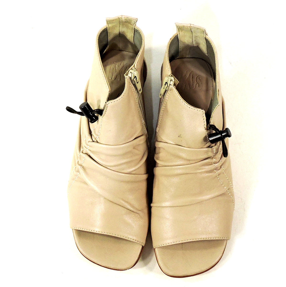 IXOS 🇮🇹 WOMEN'S BEIGE SOFT LEATHER SUMMER FASHION ANKLE BOOTIE BOUTIQUE