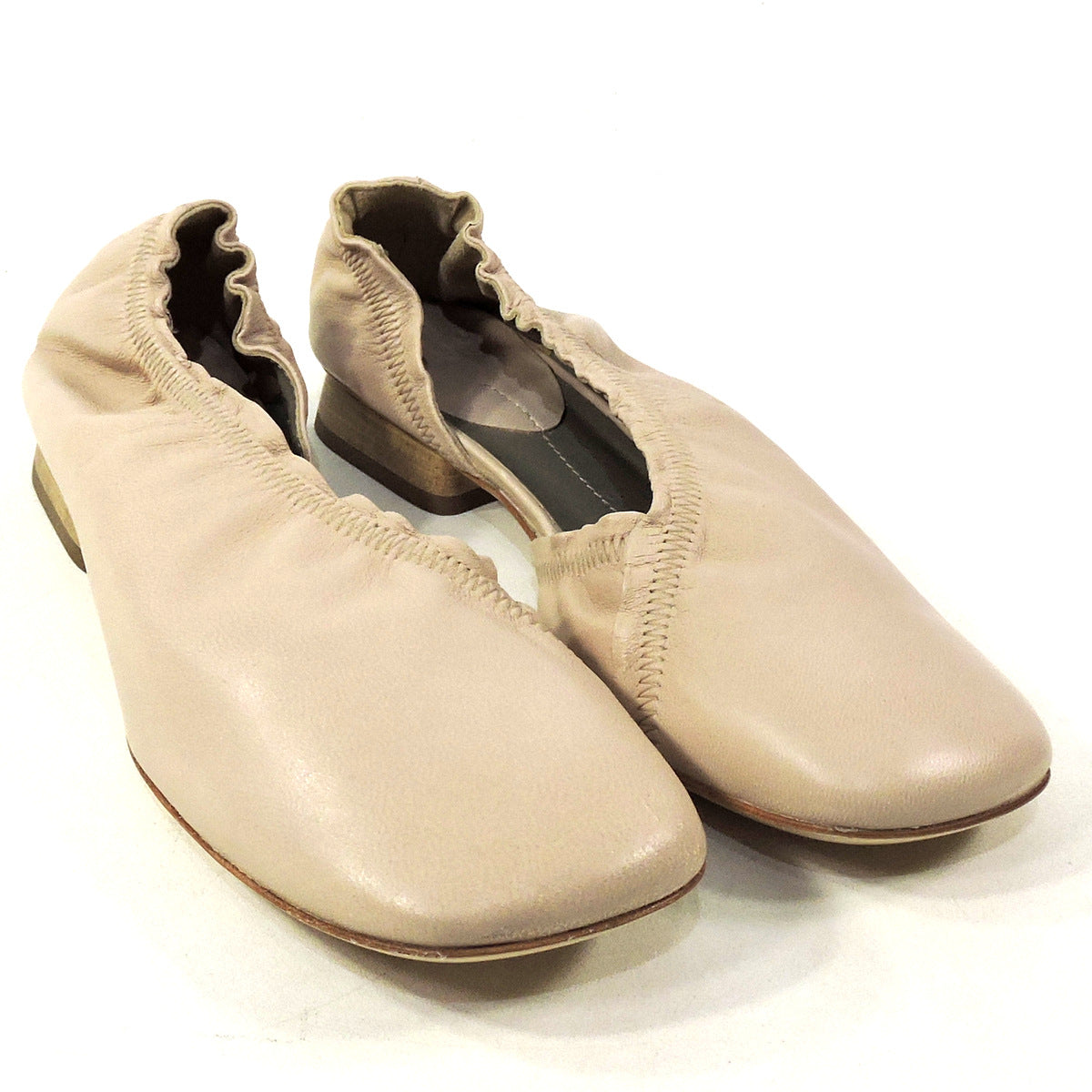 IXOS 🇮🇹 WOMEN'S BEIGE SOFT LEATHER COMFORT FASHION BALET LOAFERS