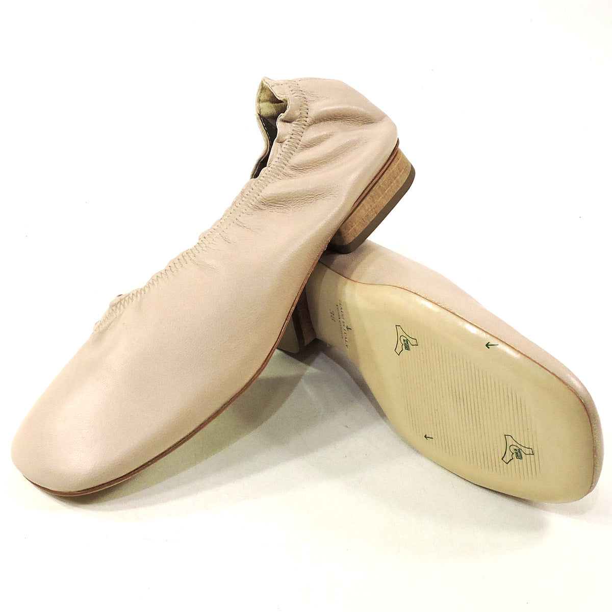 IXOS 🇮🇹 WOMEN'S BEIGE SOFT LEATHER COMFORT FASHION BALET LOAFERS
