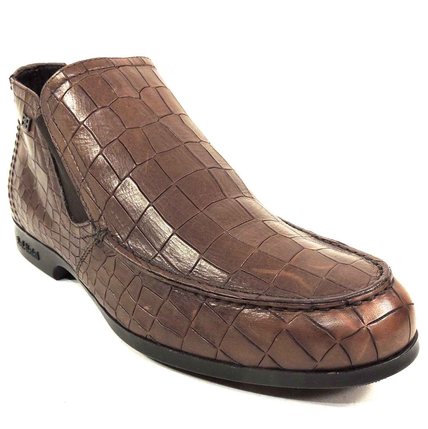 BALDININI ๐ฎ๐น MEN'S BROWN SOFT LEATHER WINTER FUR LINING CHELSEA BOOTIE