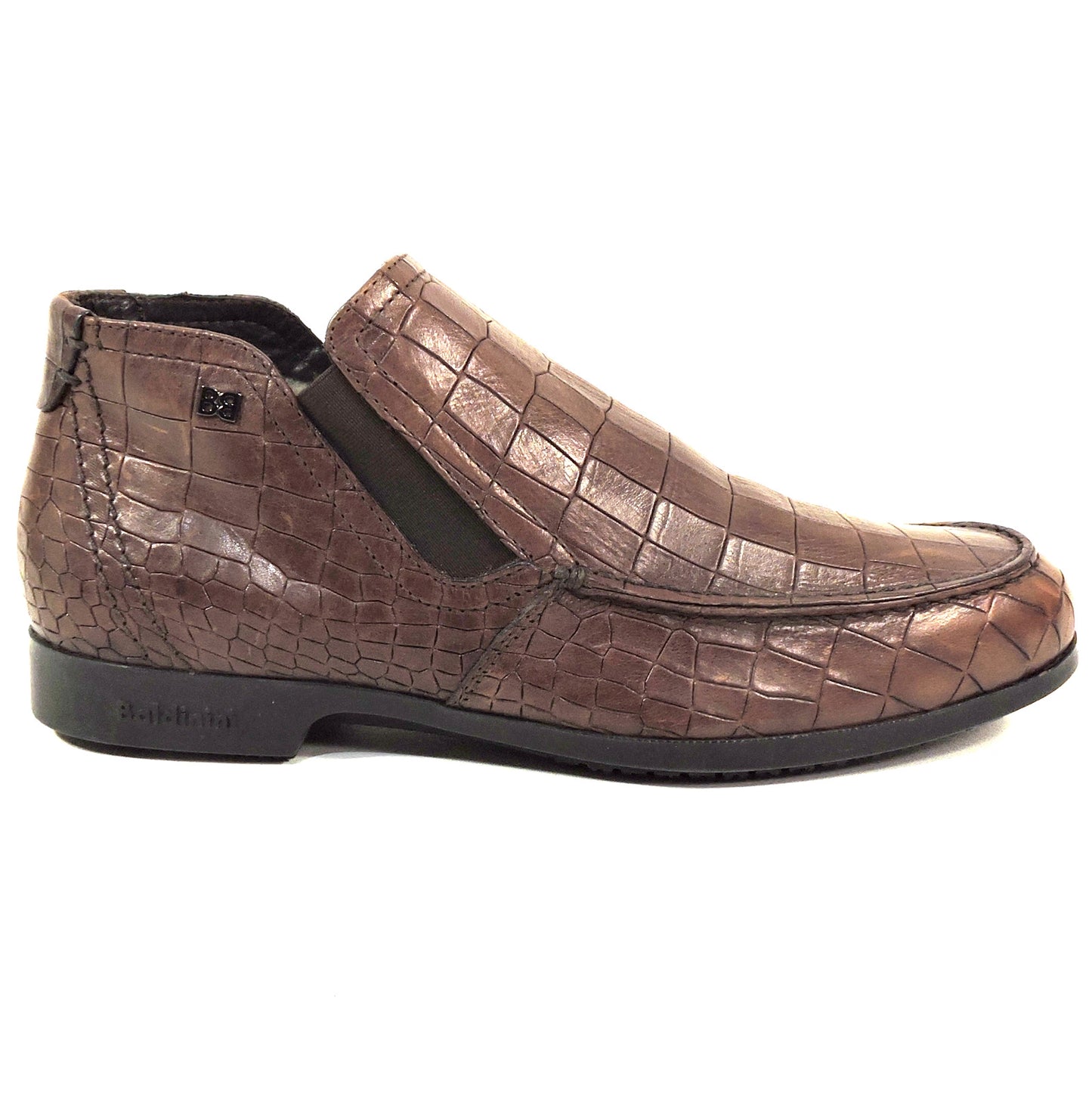 BALDININI ๐ฎ๐น MEN'S BROWN SOFT LEATHER WINTER FUR LINING CHELSEA BOOTIE