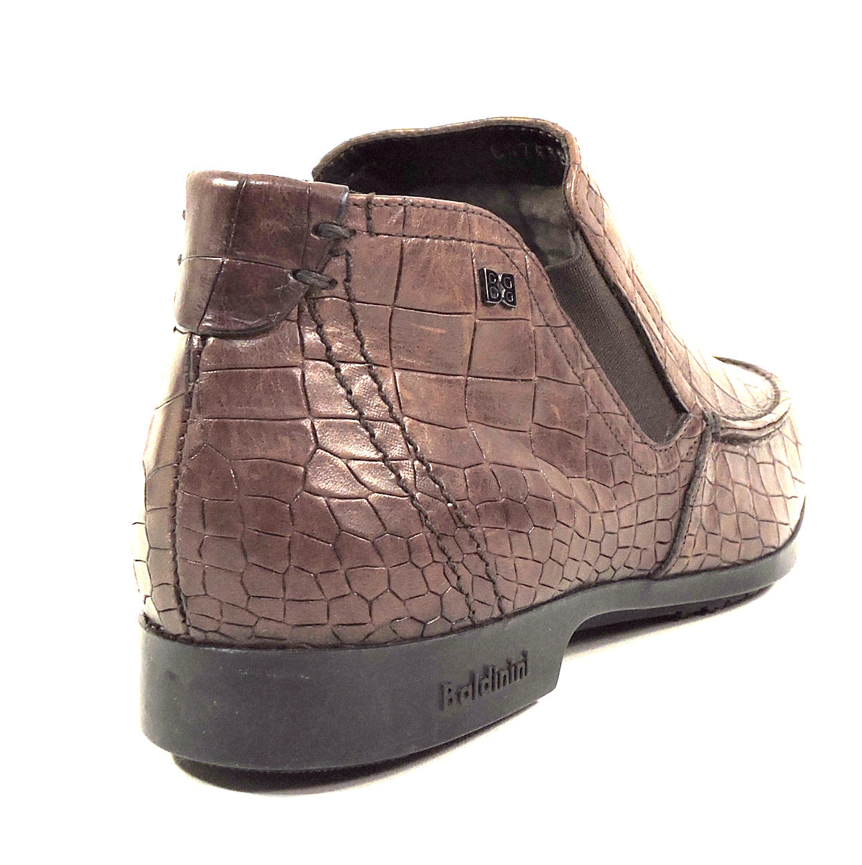 BALDININI ๐ฎ๐น MEN'S BROWN SOFT LEATHER WINTER FUR LINING CHELSEA BOOTIE