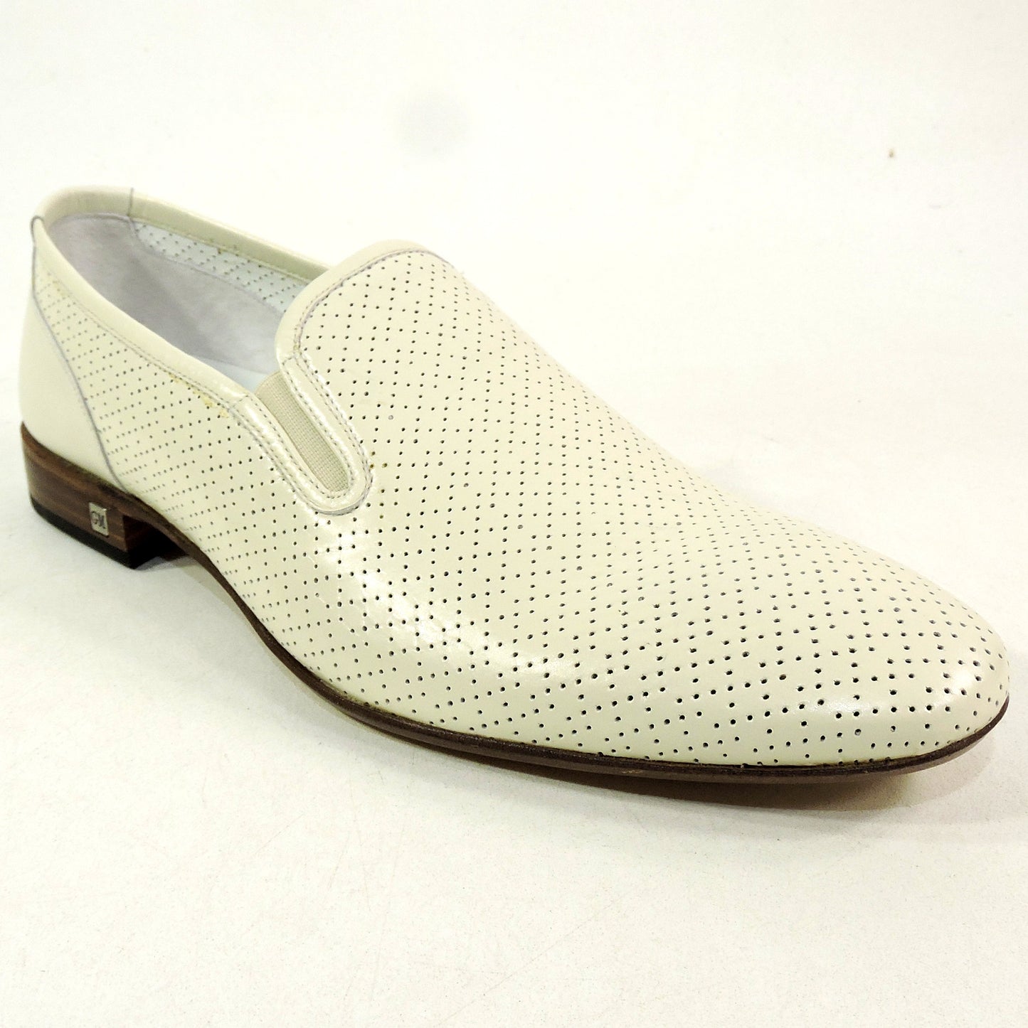 GOODMAN 🇮🇹 MEN'S OFF-WHITE SOFT LEATHER COMFORT SUMMER LOAFERS