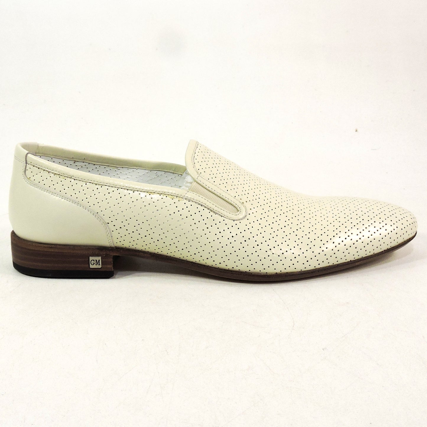 GOODMAN 🇮🇹 MEN'S OFF-WHITE SOFT LEATHER COMFORT SUMMER LOAFERS