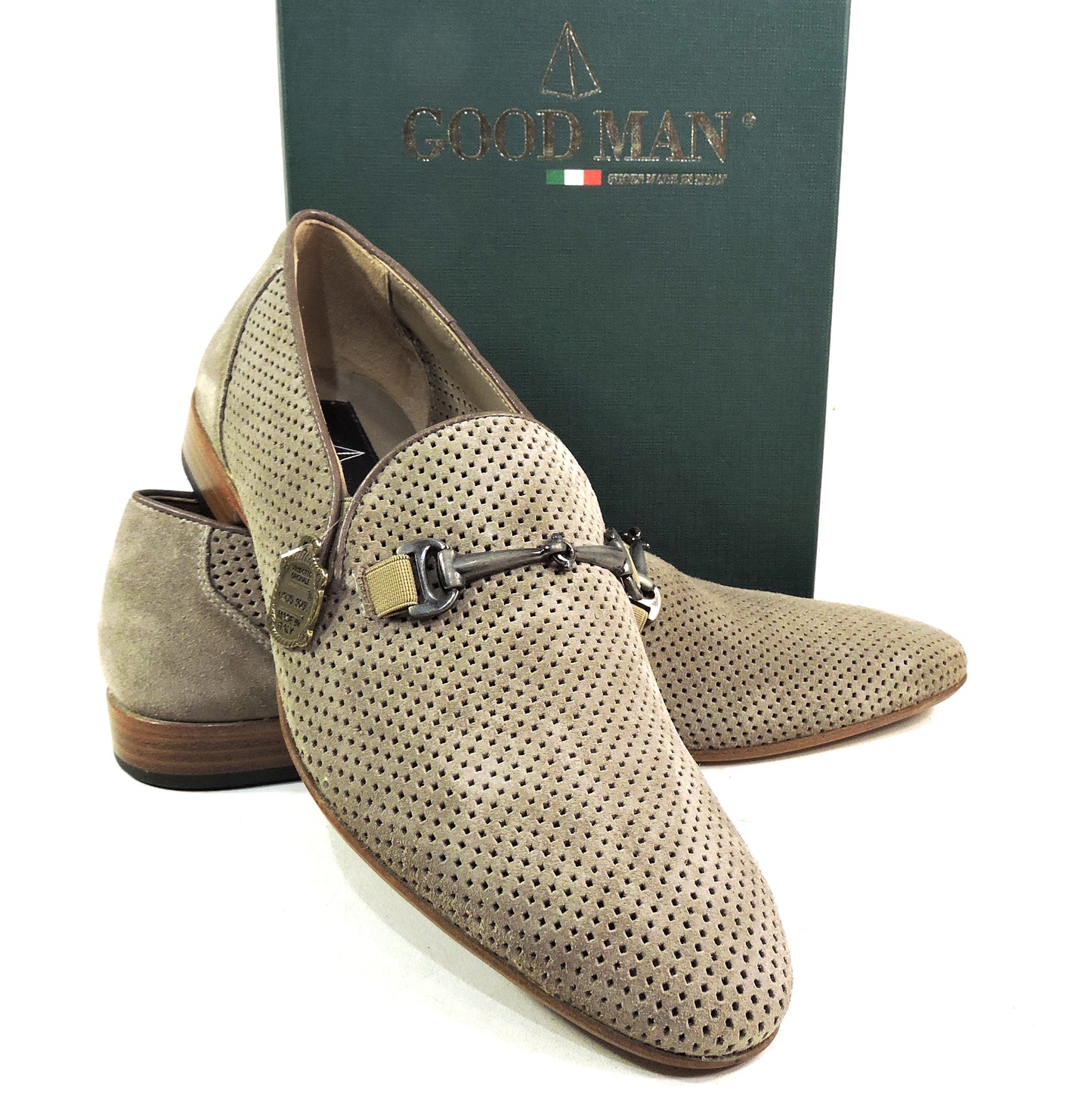 GOODMAN 🇮🇹 MEN'S BROWN SOFT SUEDE COMFORT SUMMER LOAFERS