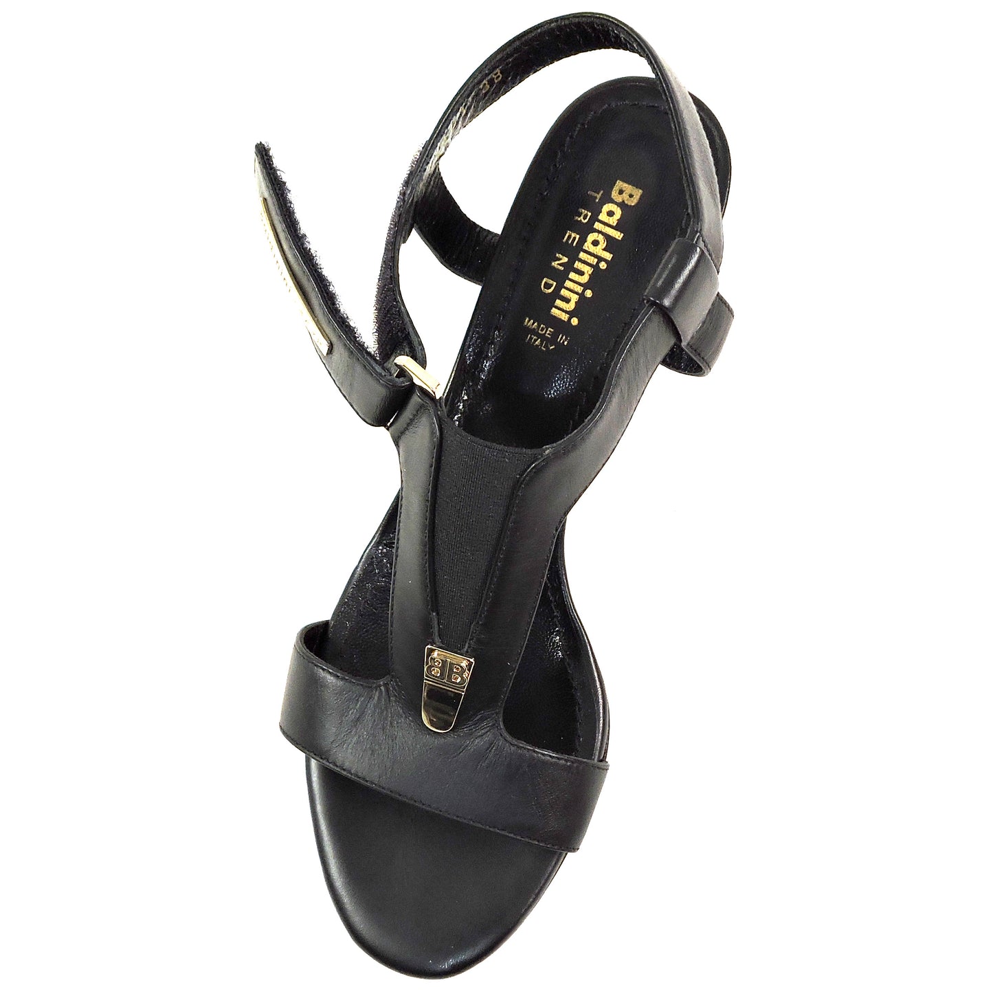 BALDININI 🇮🇹 WOMEN'S BLACK SOFT LEATHER COMFORT FASHION SANDALS