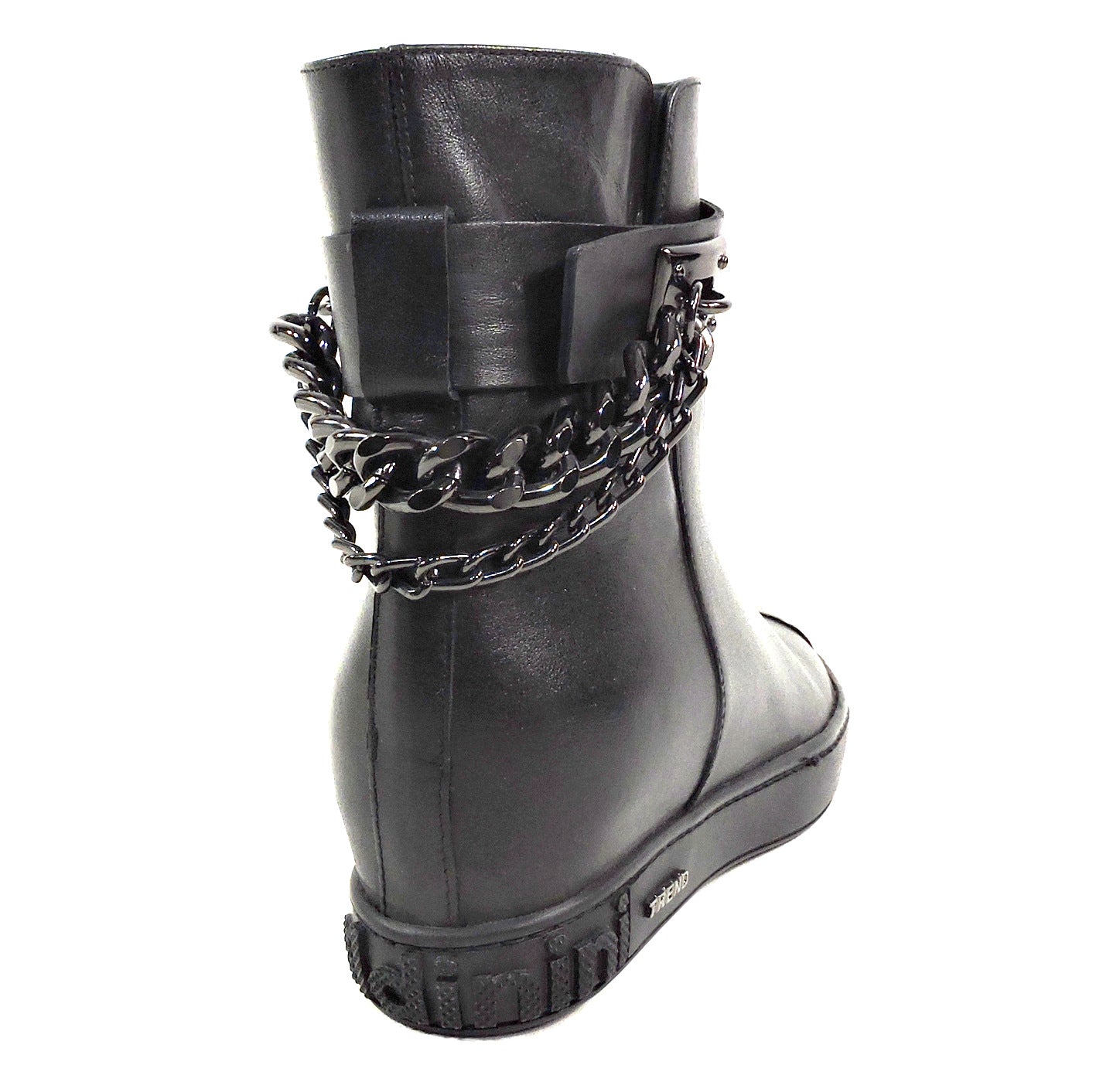 BALDININI ๐ฎ๐น WOMEN'S BLACK SOFT LEATHER COMFORT CHELSEA BOOTIE