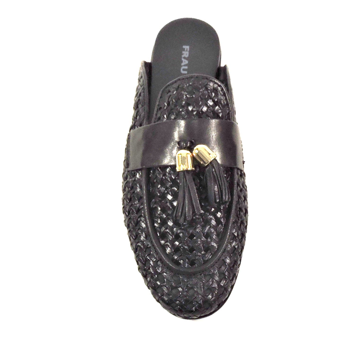 FRAU 🇮🇹 WOMEN'S VERY SOFT! BLACK LEATHER COMFORT SUMMER FASHION MULES