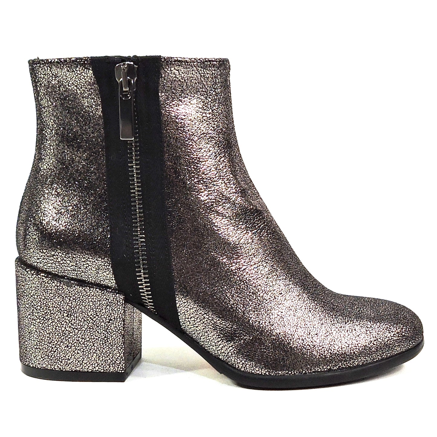 ROGAN 🇮🇹 WOMEN'S SOFT SILVER SUEDE COMFORT ANKLE BOOTIE