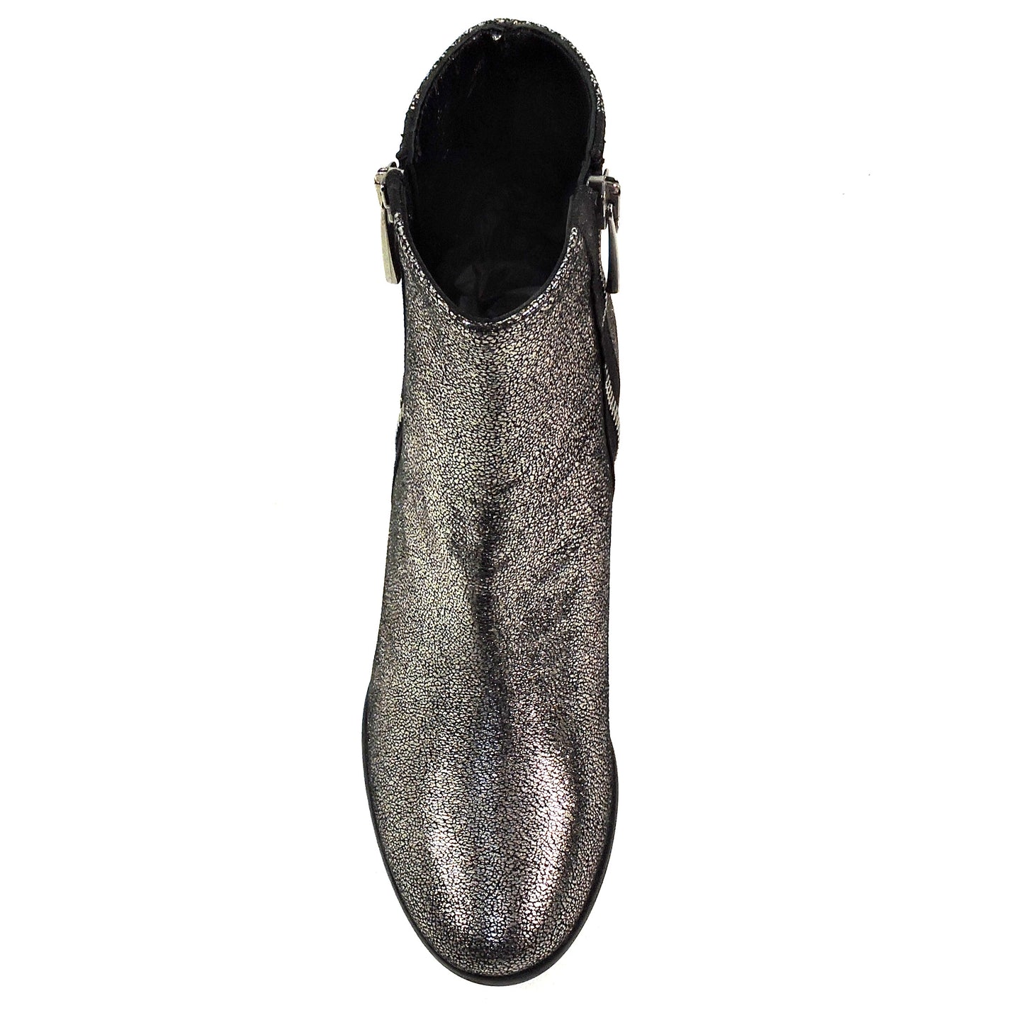 ROGAN 🇮🇹 WOMEN'S SOFT SILVER SUEDE COMFORT ANKLE BOOTIE