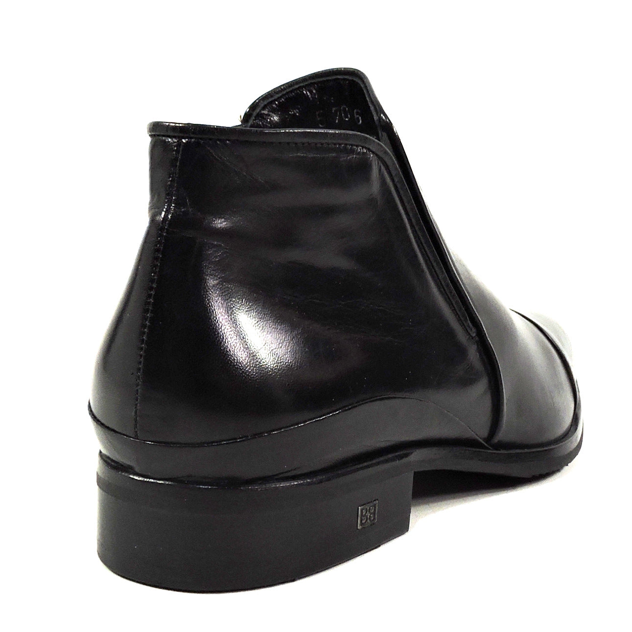 BALDININI ๐ฎ๐น MEN'S BLACK SOFT LEATHER COMFORT FUR LINING WINTER BOOTIE