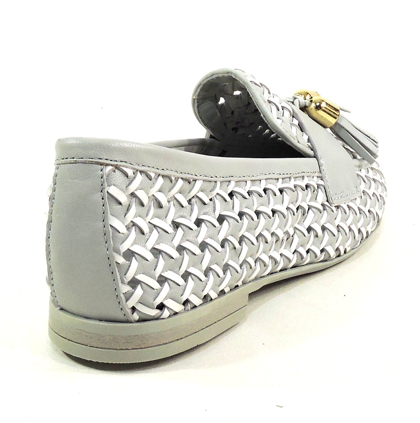 FRAU 🇮🇹 WOMEN'S VERY SOFT! GREY LEATHER COMFORT SUMMER FASHION LOAFERS