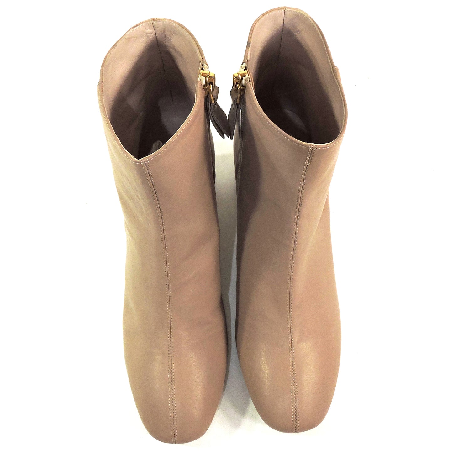 JDK 🇮🇹 WOMEN'S CREAM SOFT LEATHER COMFORT FASHION ANKLE BOOTIE