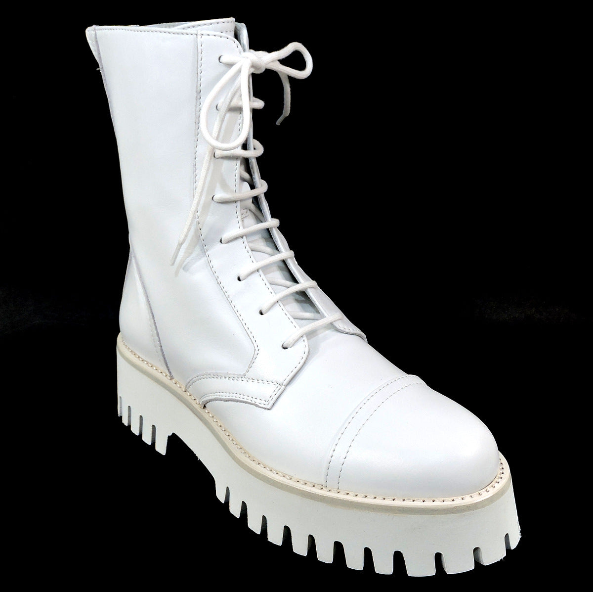 CASADEI š®š¹ WOMEN'S SOFT WHITE LEATHER COMFORT FASHION ANKLE BOOTIES BOUTIQUE