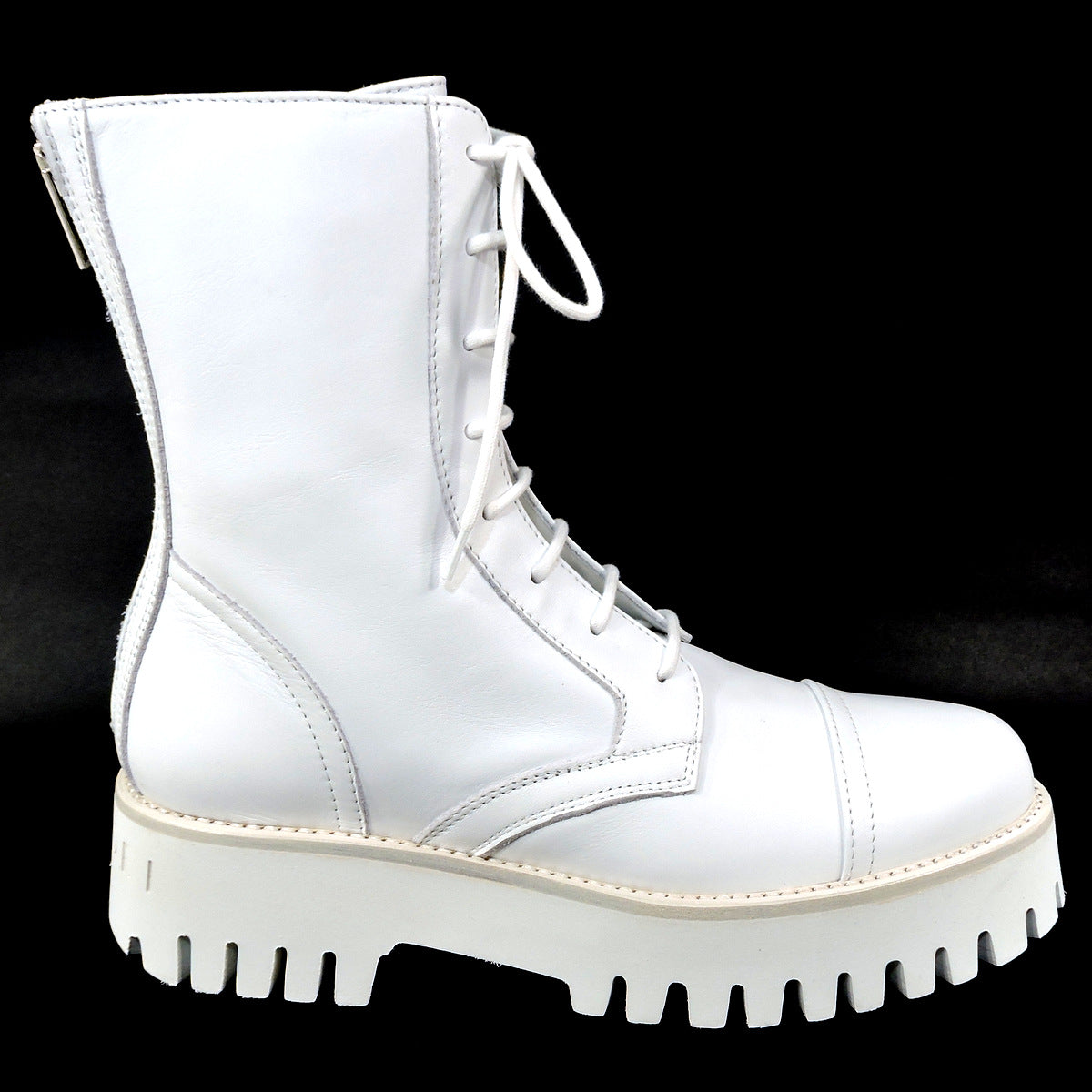 CASADEI š®š¹ WOMEN'S SOFT WHITE LEATHER COMFORT FASHION ANKLE BOOTIES BOUTIQUE