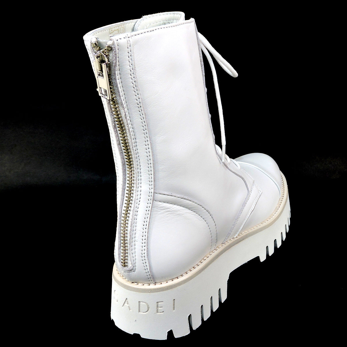 CASADEI š®š¹ WOMEN'S SOFT WHITE LEATHER COMFORT FASHION ANKLE BOOTIES BOUTIQUE