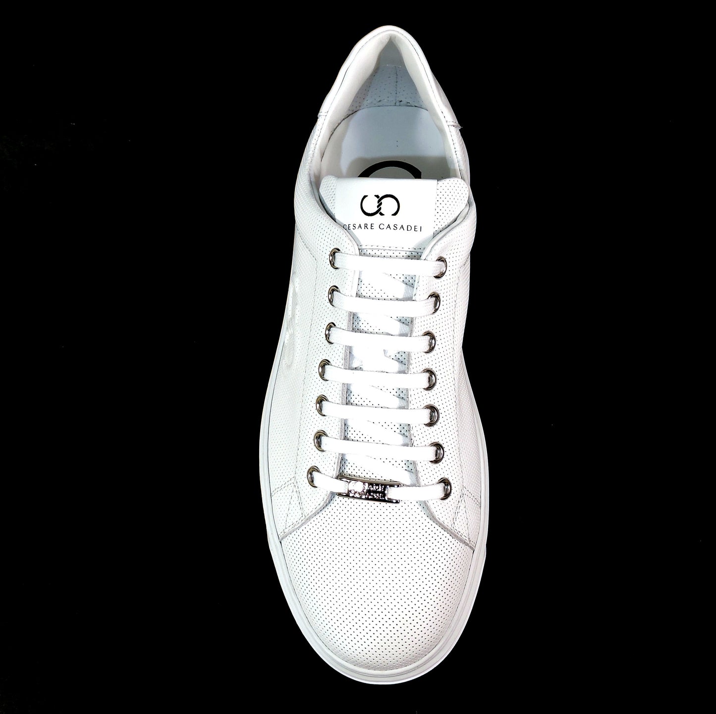 CASADEI 🇮🇹 MEN'S SOFT WHITE LEATHER COMFORT SUMMER FASHION SNEAKERS