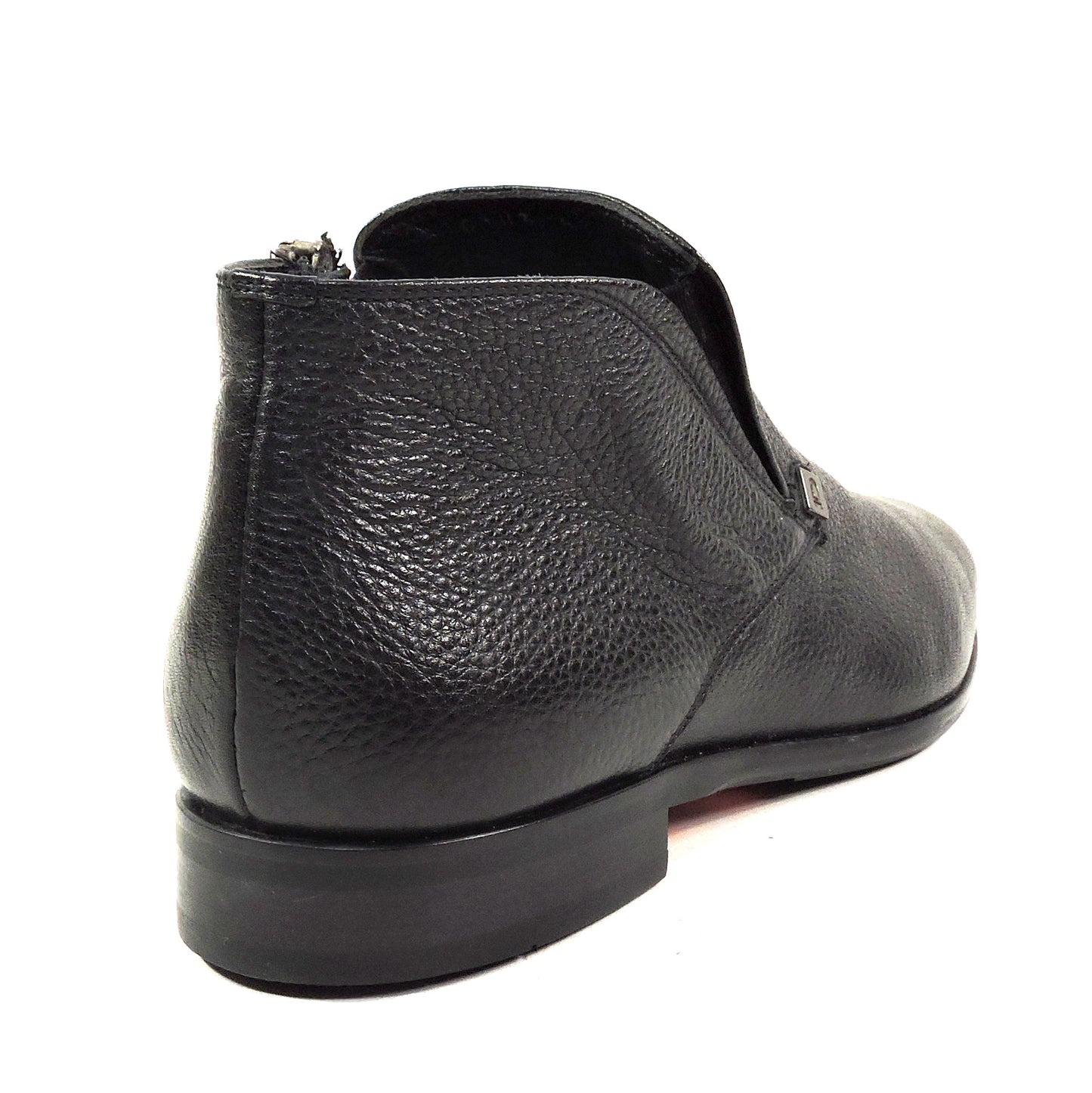 ERNESTO DOLANI 🇮🇹 MEN'S BLACK SOFT DEER LEATHER COMFORT WINTER ANKLE BOOTIE