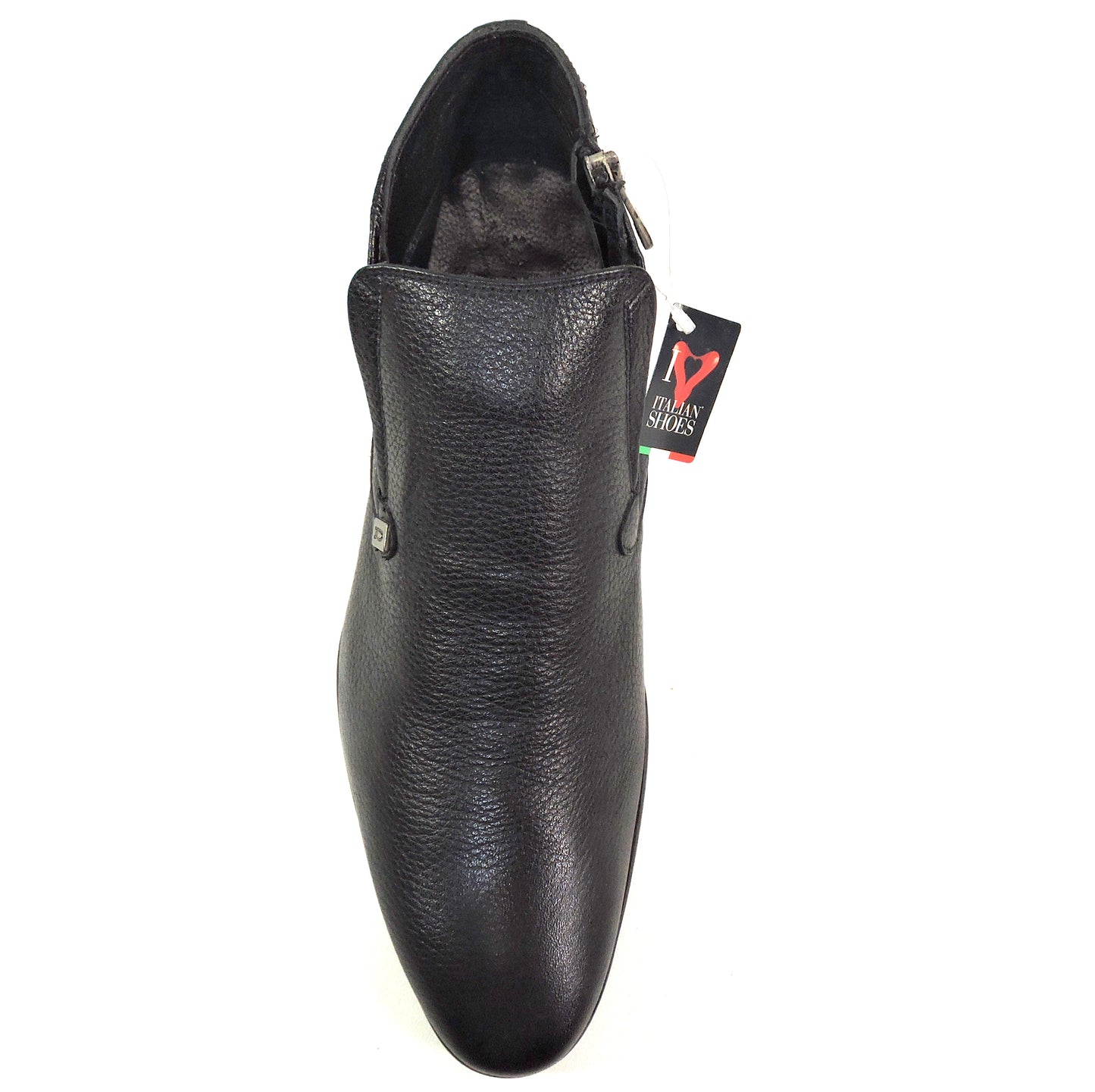 ERNESTO DOLANI 🇮🇹 MEN'S BLACK SOFT DEER LEATHER COMFORT WINTER ANKLE BOOTIE