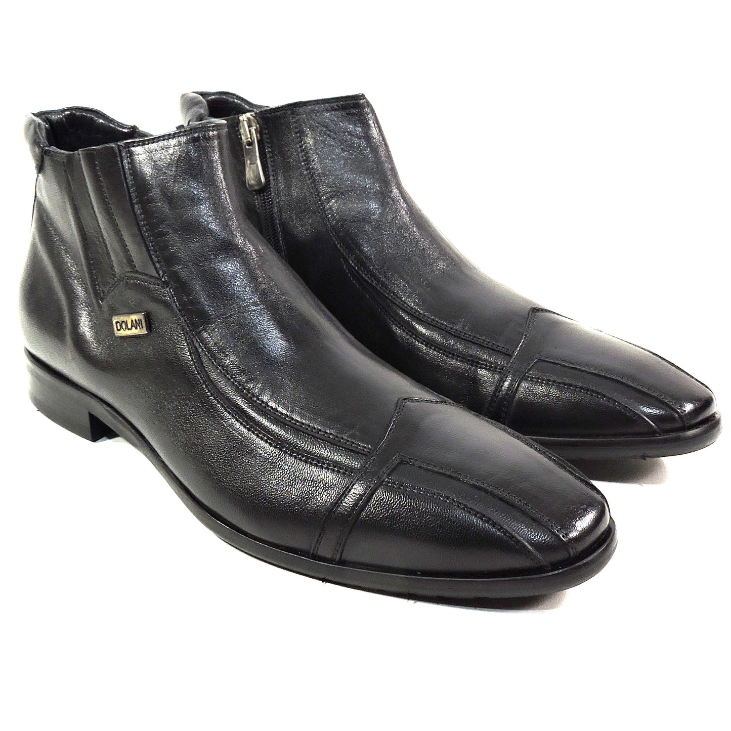 ERNESTO DOLANI ๐ฎ๐น MEN'S BLACK SOFT LEATHER WINTER ANKLE BOOTIE