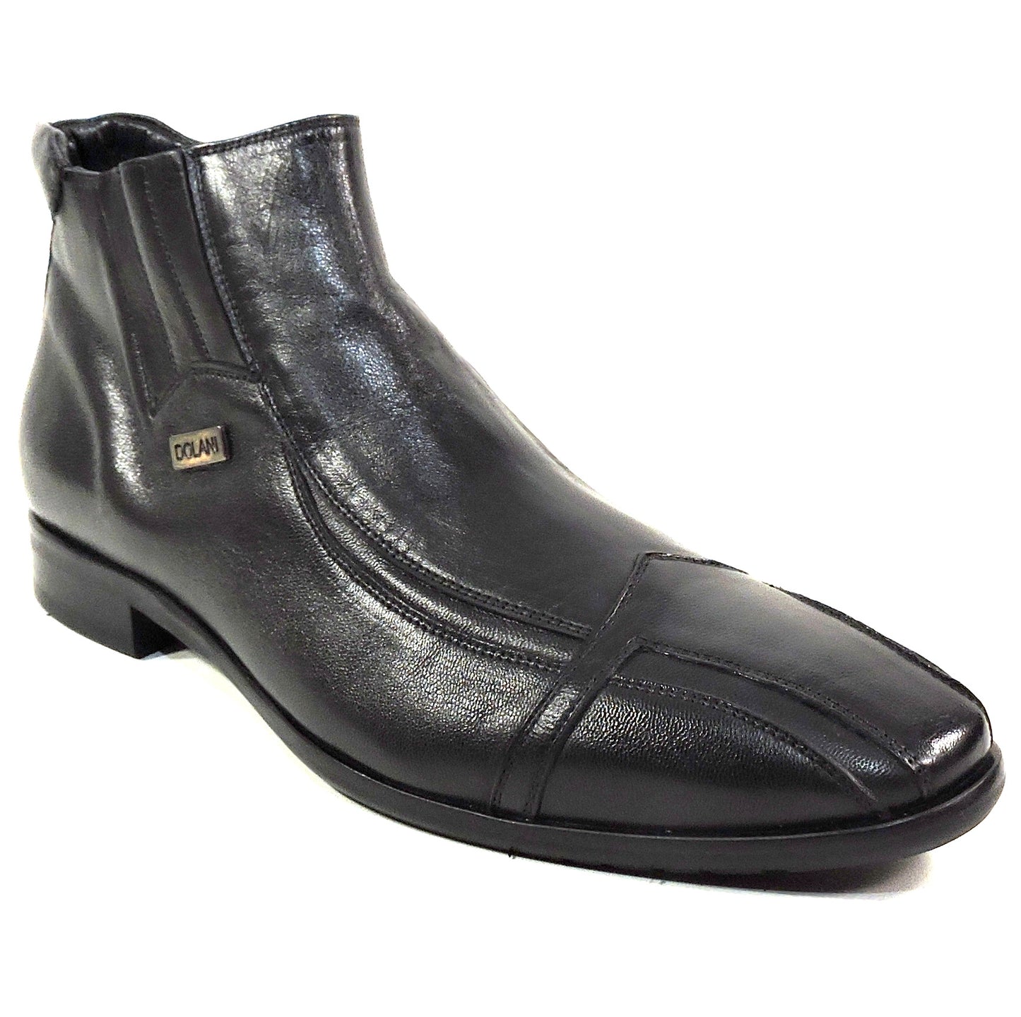 ERNESTO DOLANI ๐ฎ๐น MEN'S BLACK SOFT LEATHER WINTER ANKLE BOOTIE
