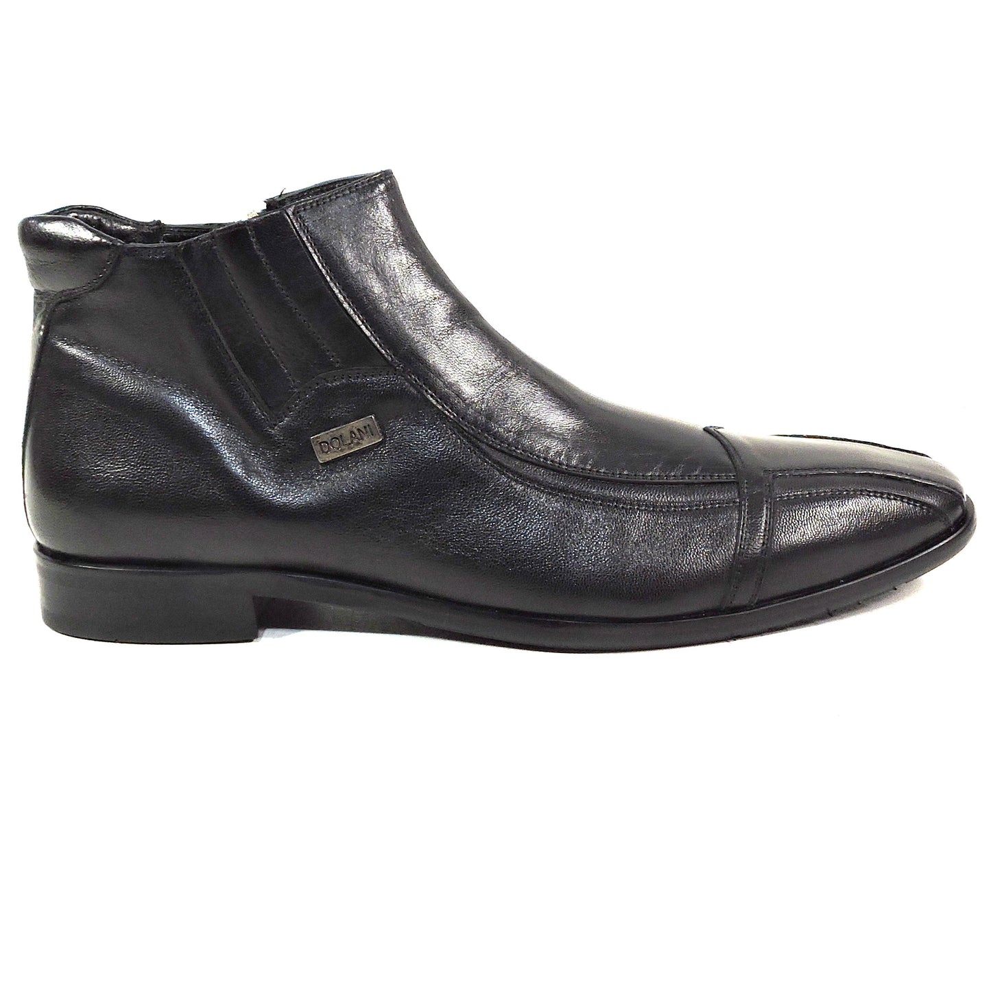 ERNESTO DOLANI ๐ฎ๐น MEN'S BLACK SOFT LEATHER WINTER ANKLE BOOTIE