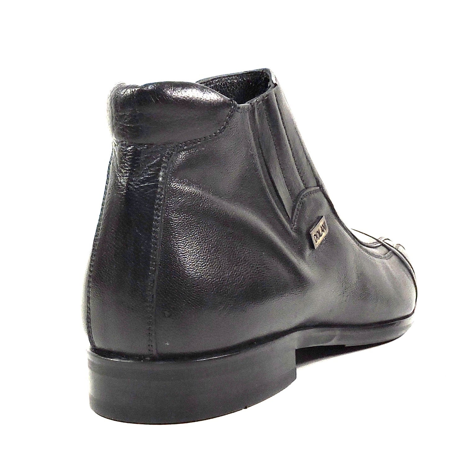 ERNESTO DOLANI ๐ฎ๐น MEN'S BLACK SOFT LEATHER WINTER ANKLE BOOTIE