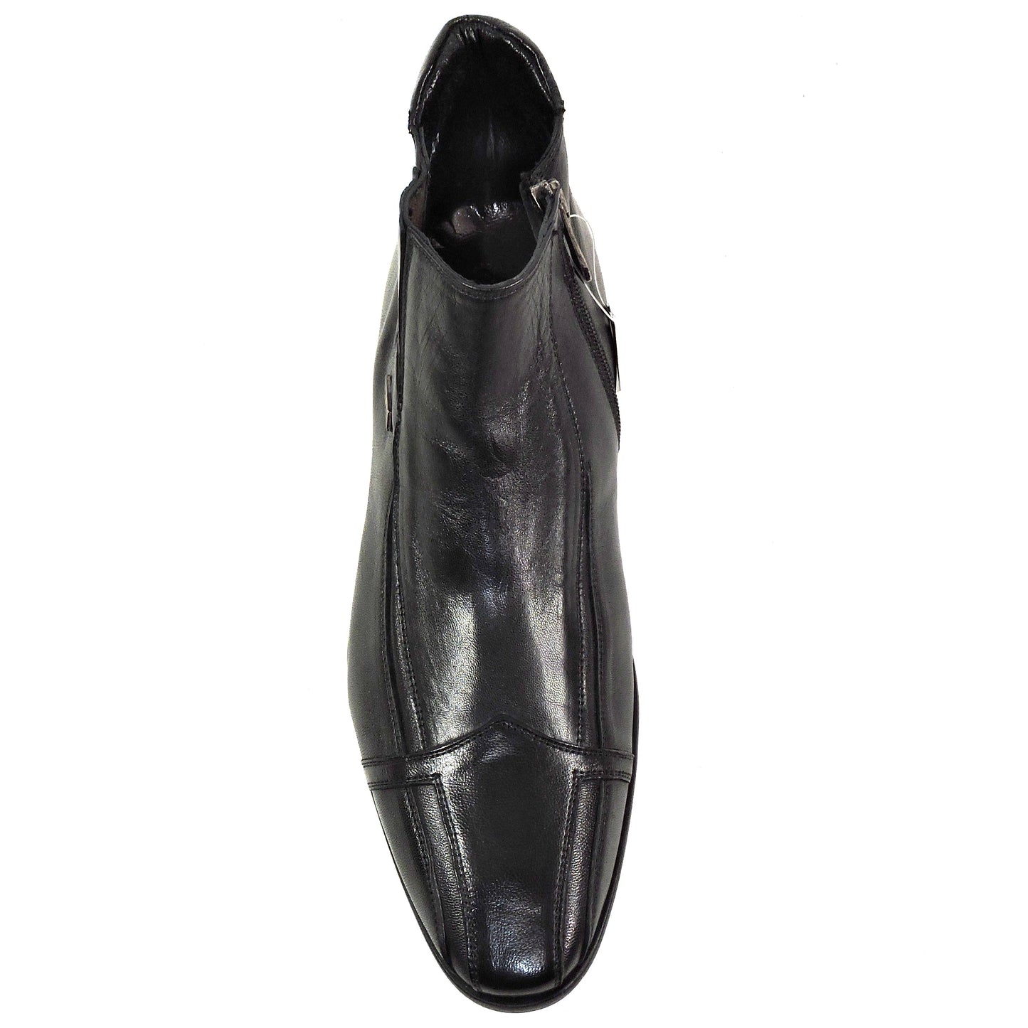 ERNESTO DOLANI ๐ฎ๐น MEN'S BLACK SOFT LEATHER WINTER ANKLE BOOTIE