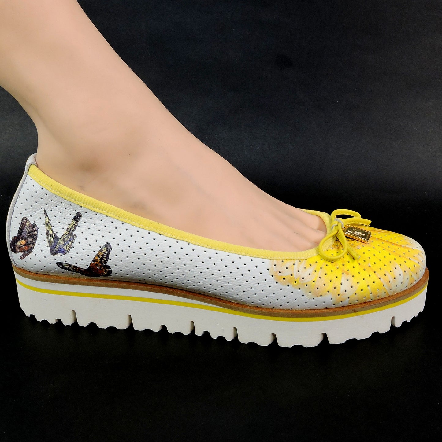 LUIGI TRAINI 🇮🇹 WOMEN'S SOFT WHITE LEATHER COMFORT FLAT SUMMER LOAFERS B