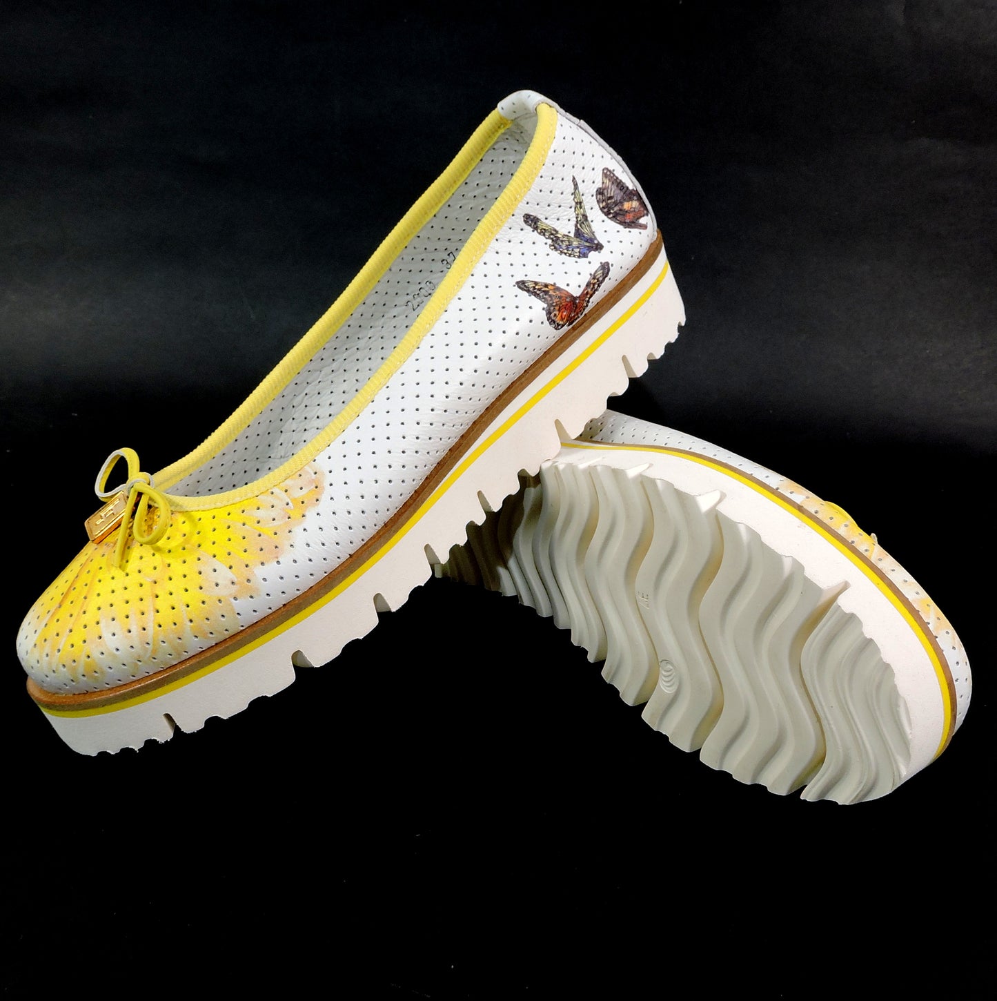LUIGI TRAINI 🇮🇹 WOMEN'S SOFT WHITE LEATHER COMFORT FLAT SUMMER LOAFERS B